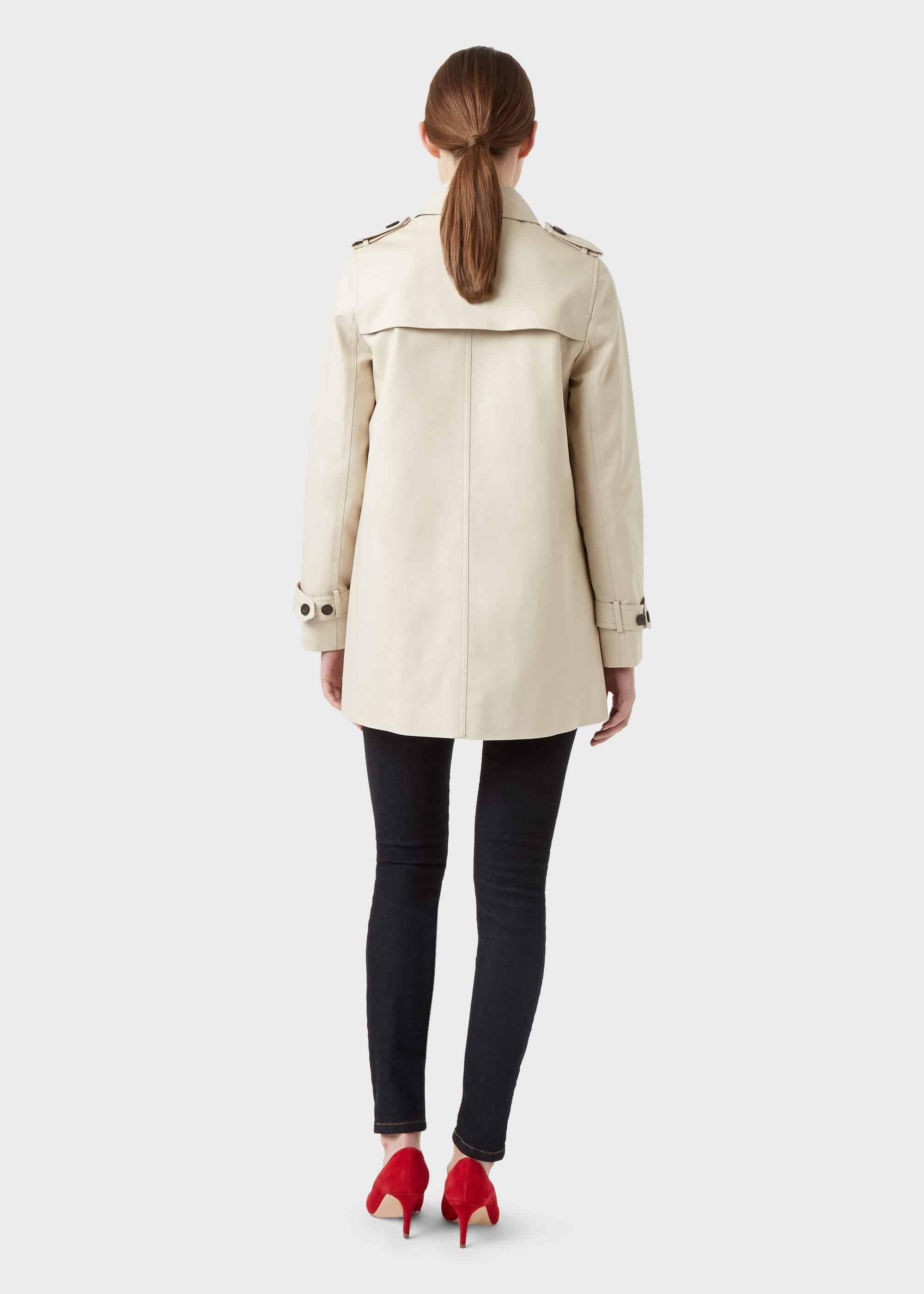 Short Chrissie Water Resistant Mac, New Neutral, hi-res