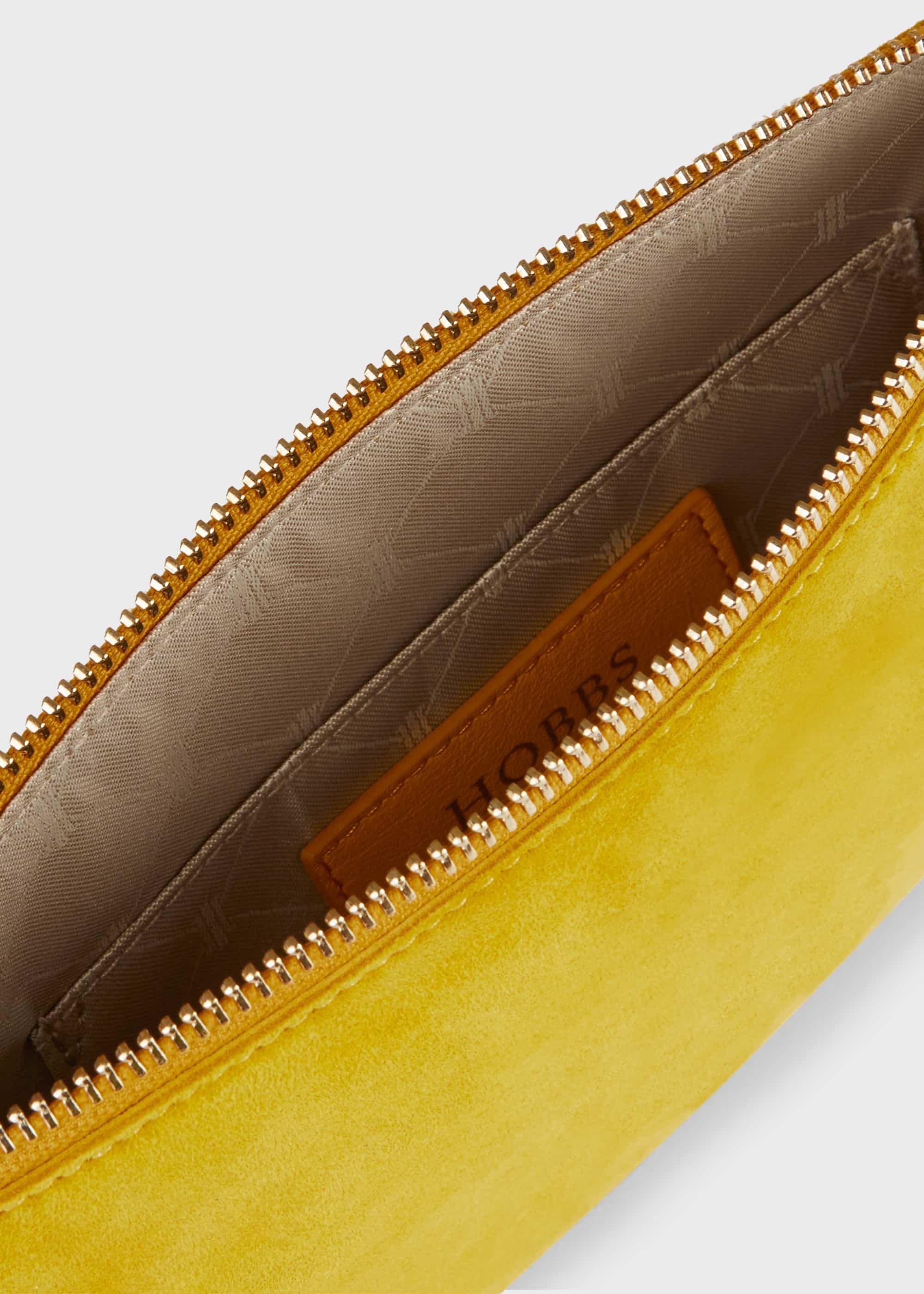 Chelsea Suede Wristlet, Sunshine Yellow, hi-res