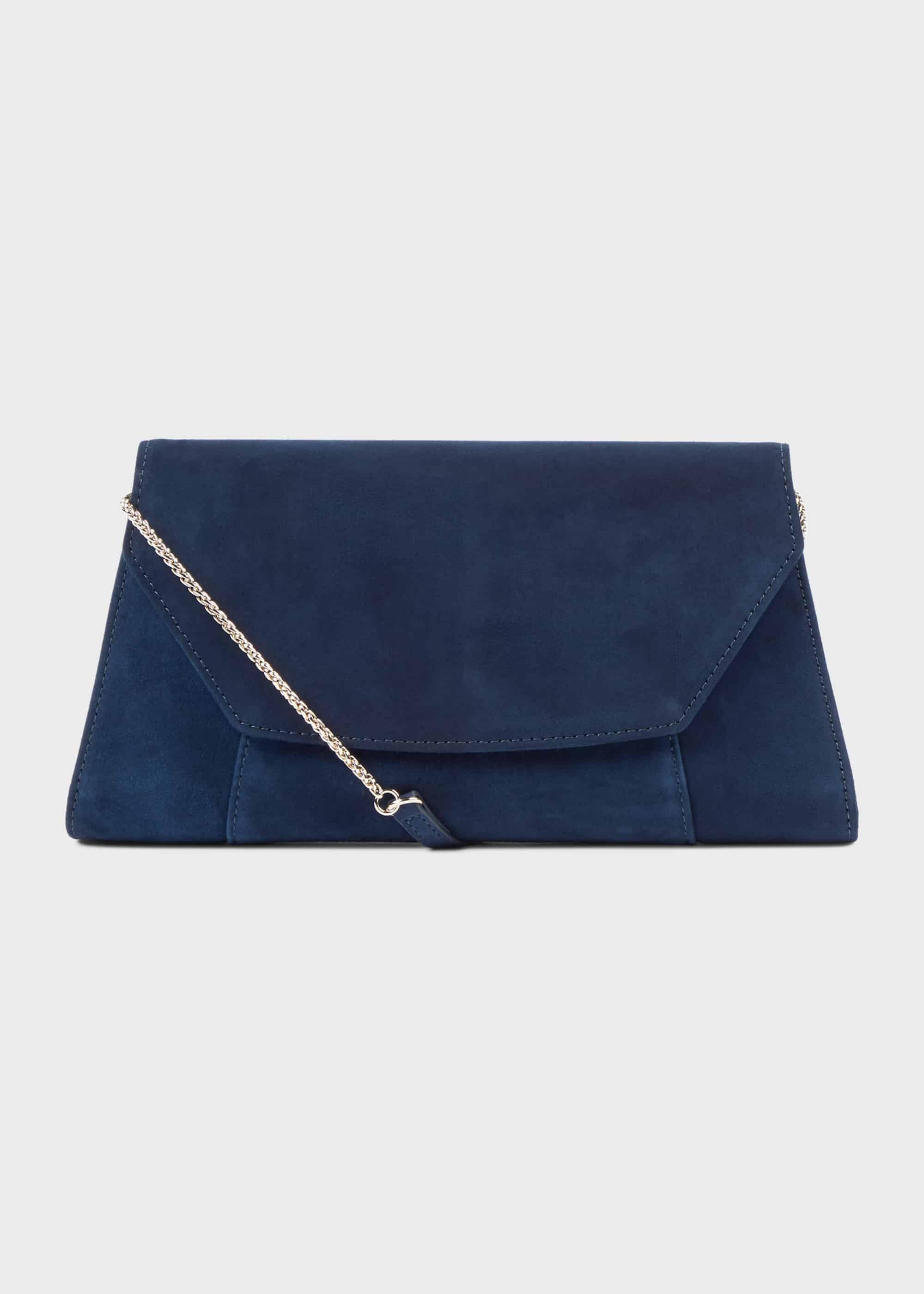 Cartmel Suede Clutch Bag, Midnight, hi-res