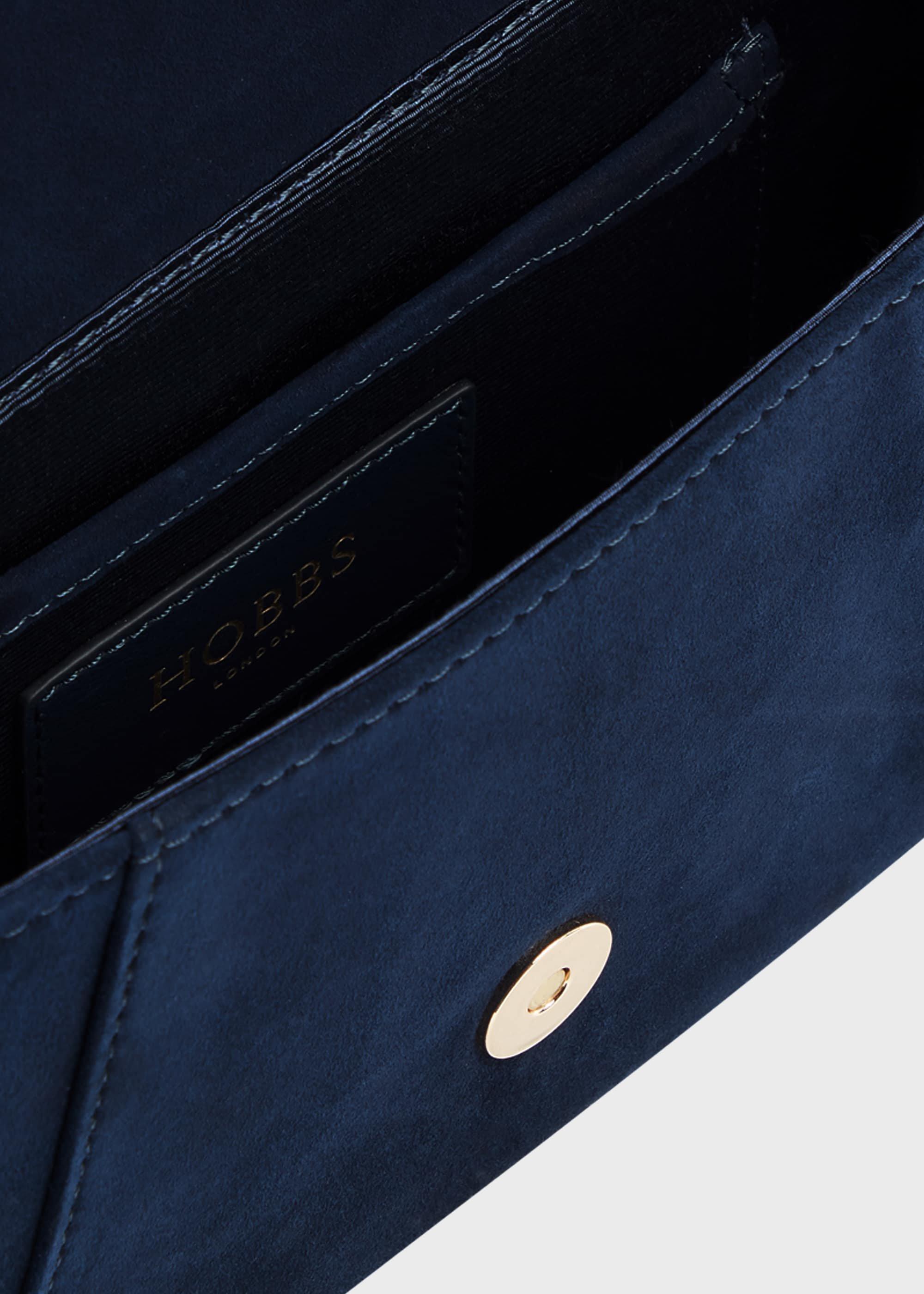 Cartmel Suede Clutch Bag, Midnight, hi-res