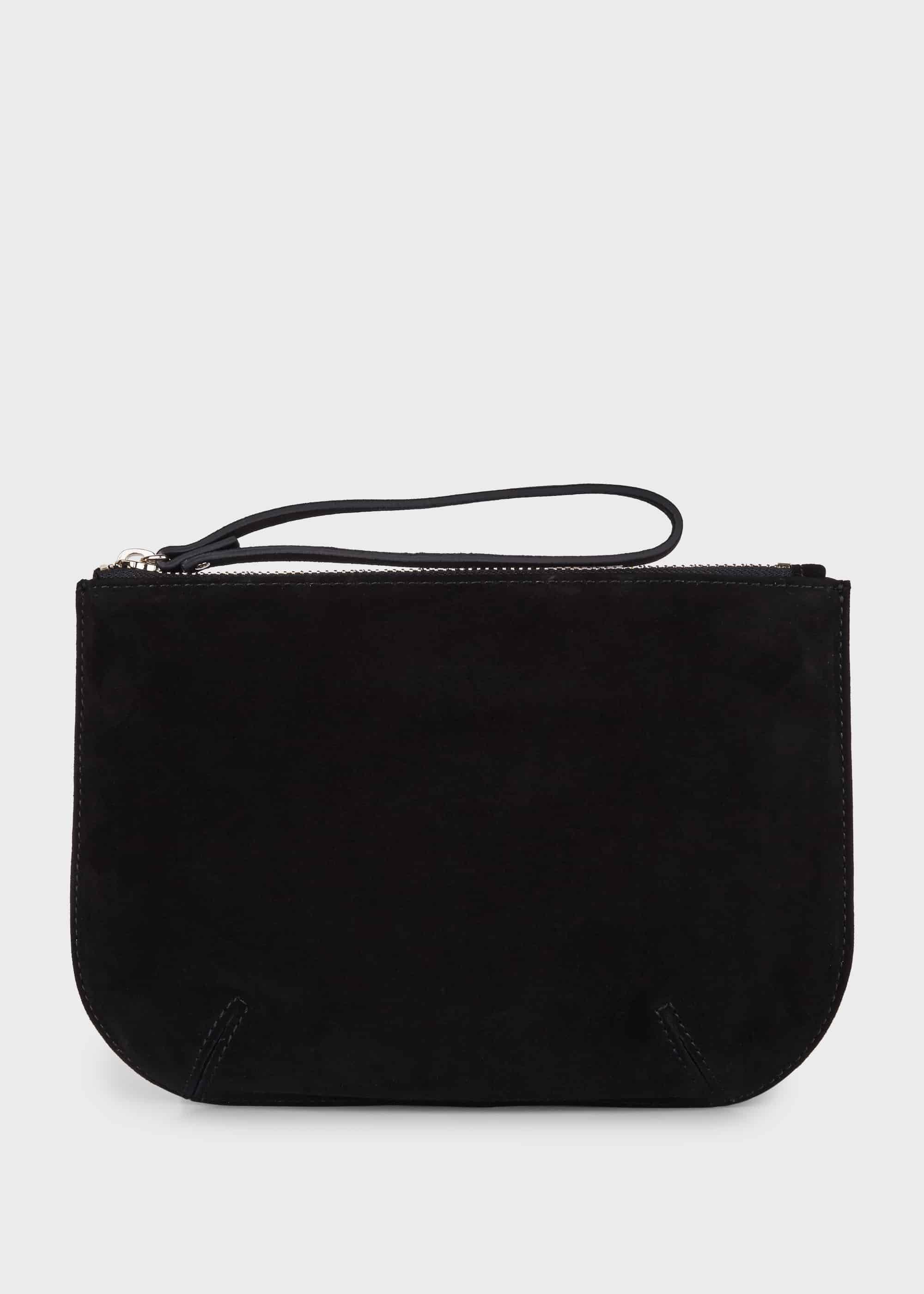 Mayfair Suede Wristlet , Black, hi-res