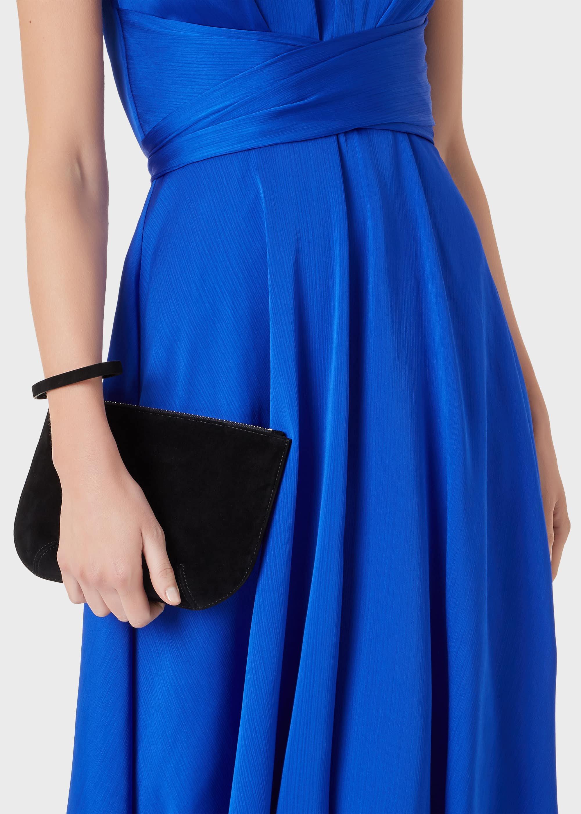 Mayfair Suede Wristlet , Black, hi-res