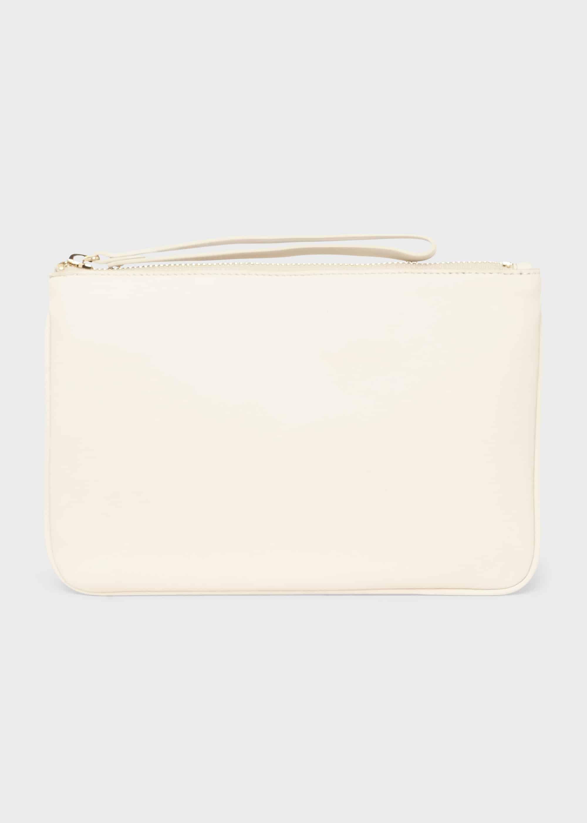 Chelsea Leather Wristlet, Ice White, hi-res