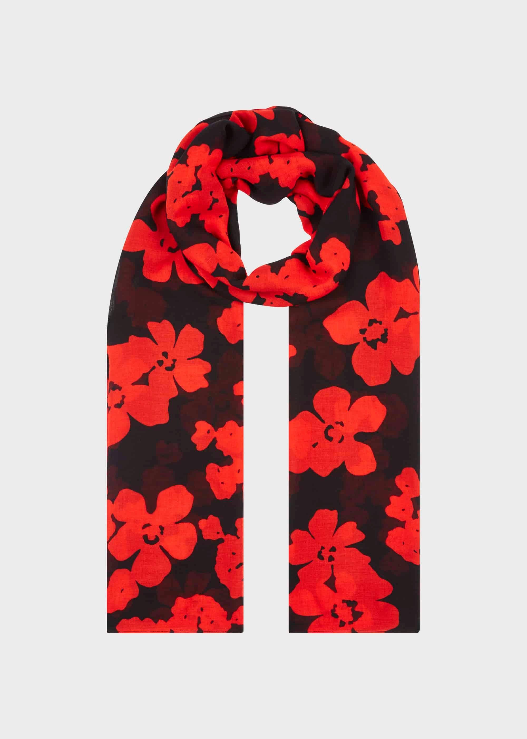 Eleanor Scarf, Navy Red, hi-res