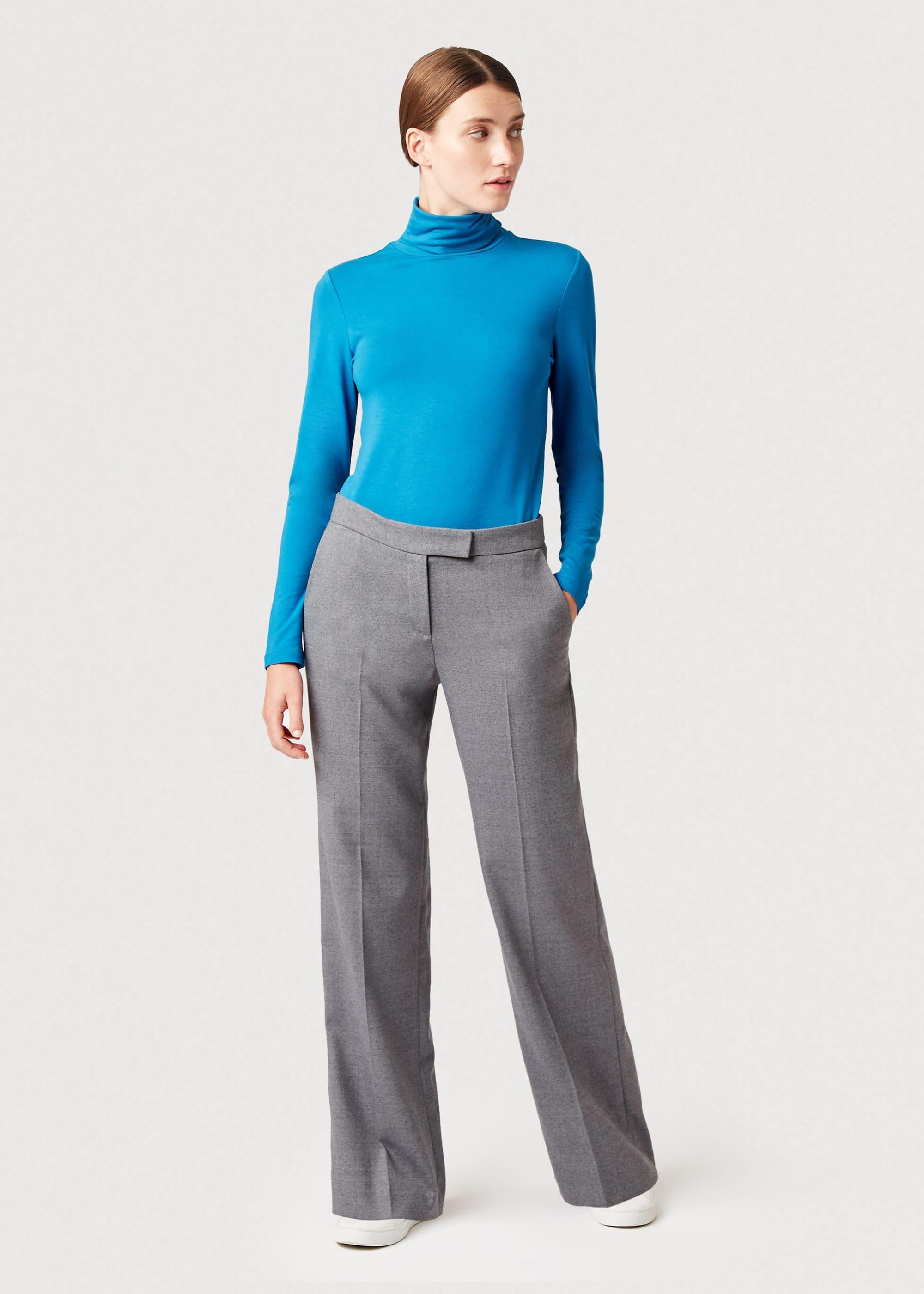 Mischa Roll Neck, Kingfisher Blue, hi-res