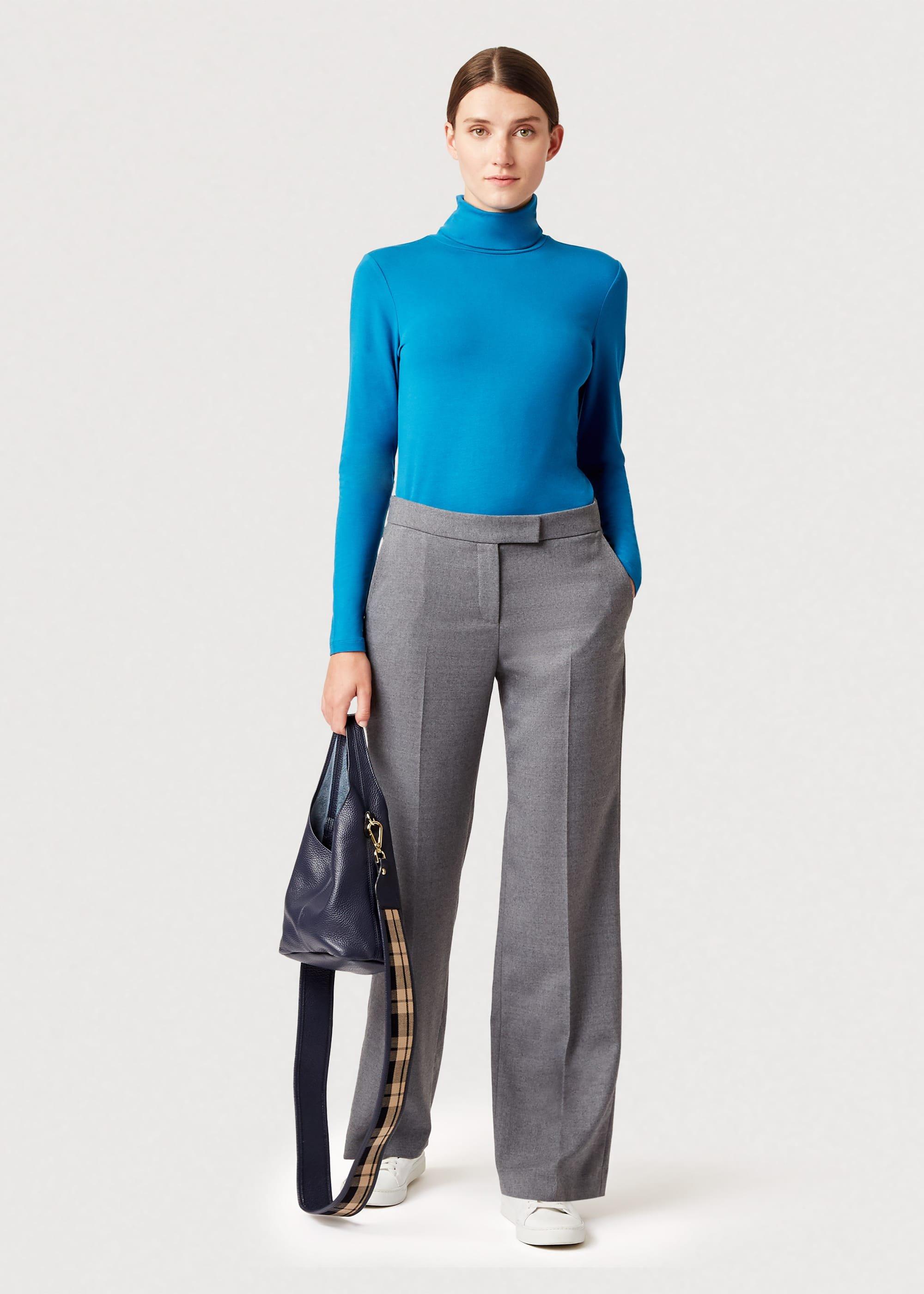 Mischa Roll Neck, Kingfisher Blue, hi-res