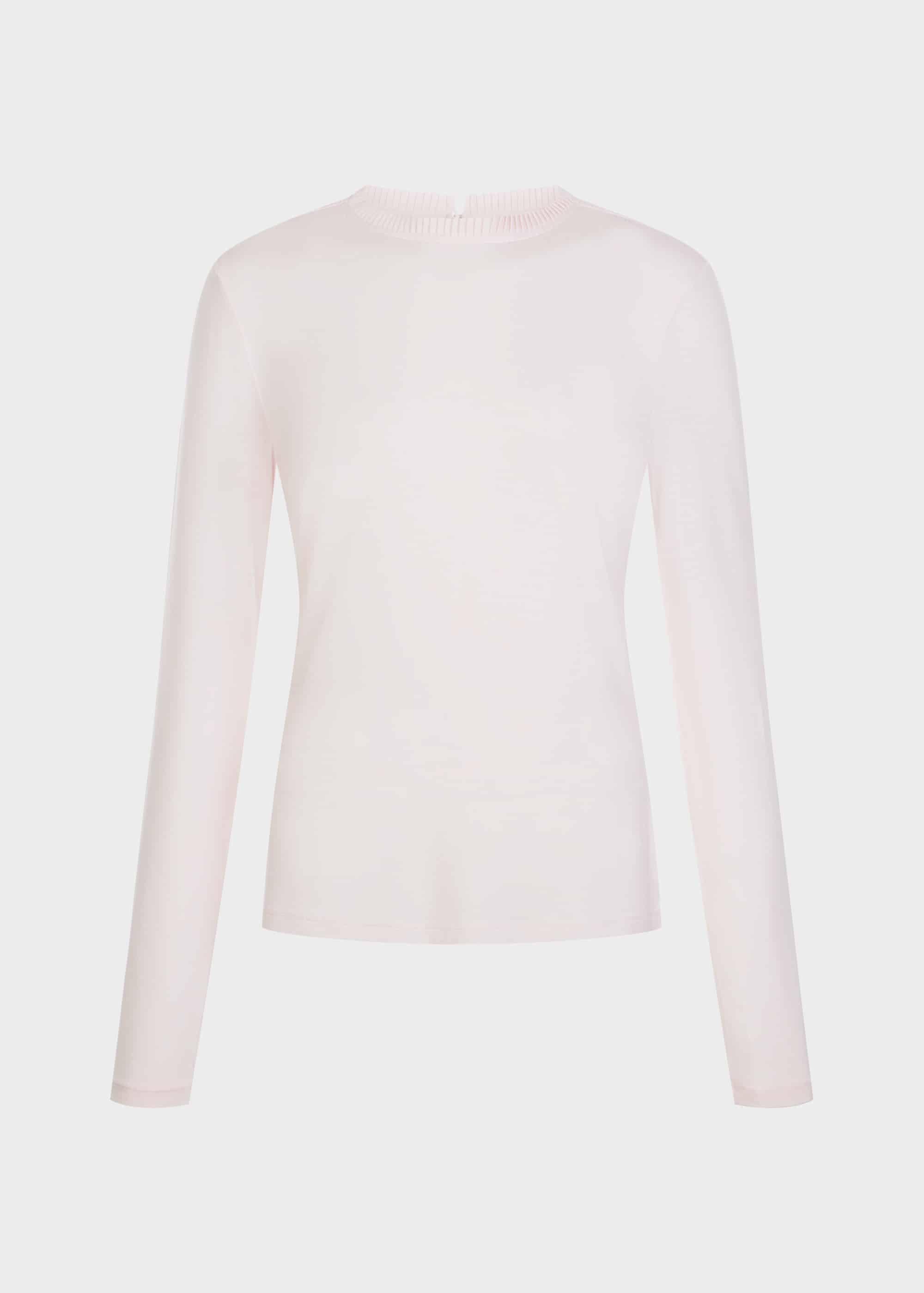 May Frill Collar Top, Pale Pink, hi-res