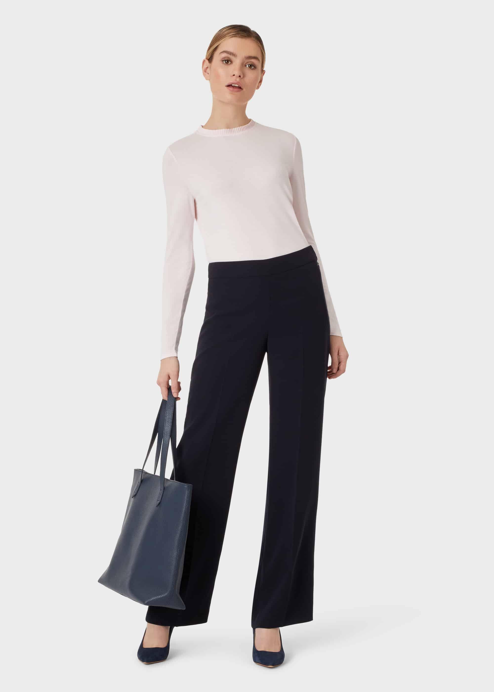 May Frill Collar Top, Pale Pink, hi-res