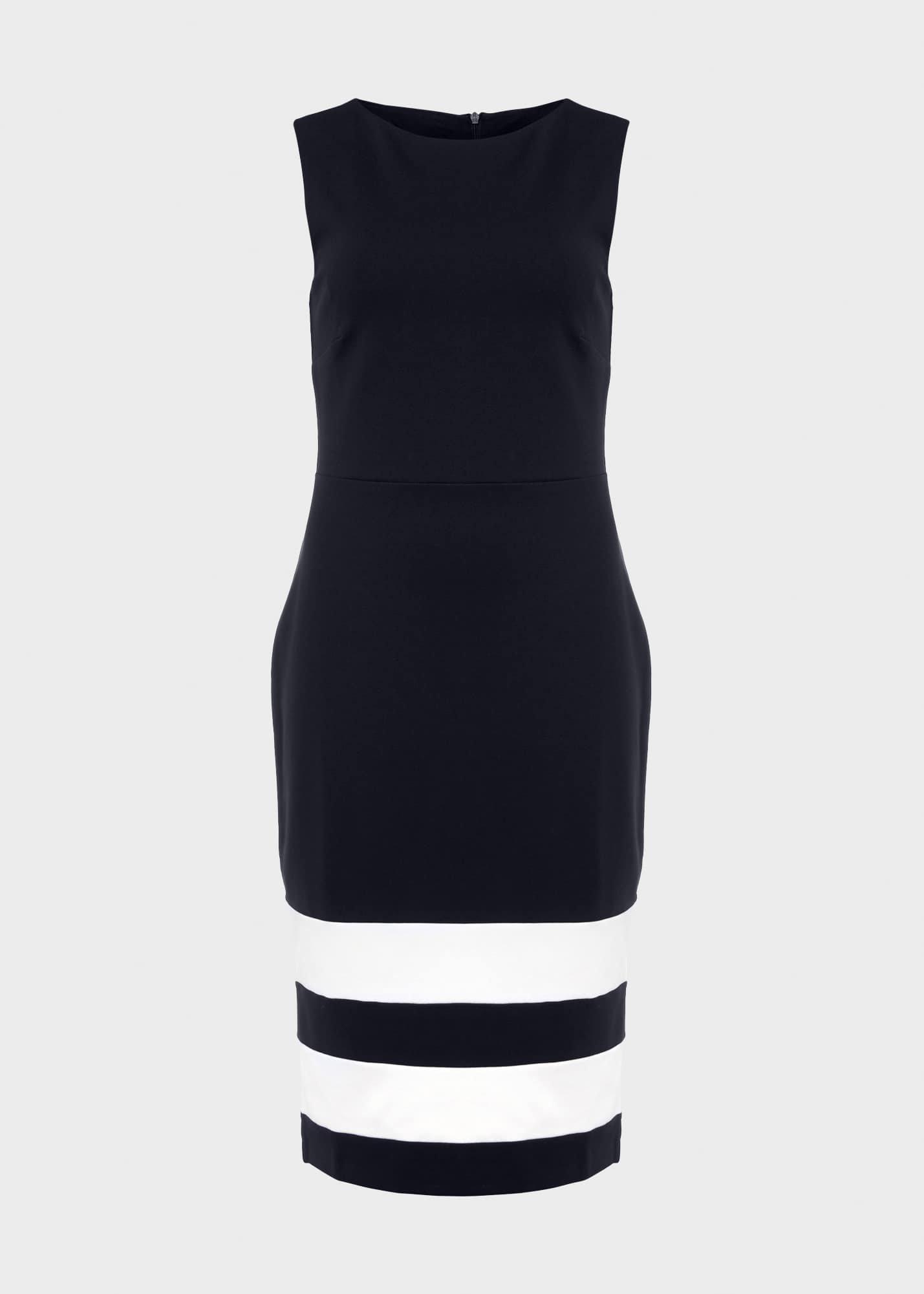 Betty Jersey Shift Dress, Navy Ivory, hi-res