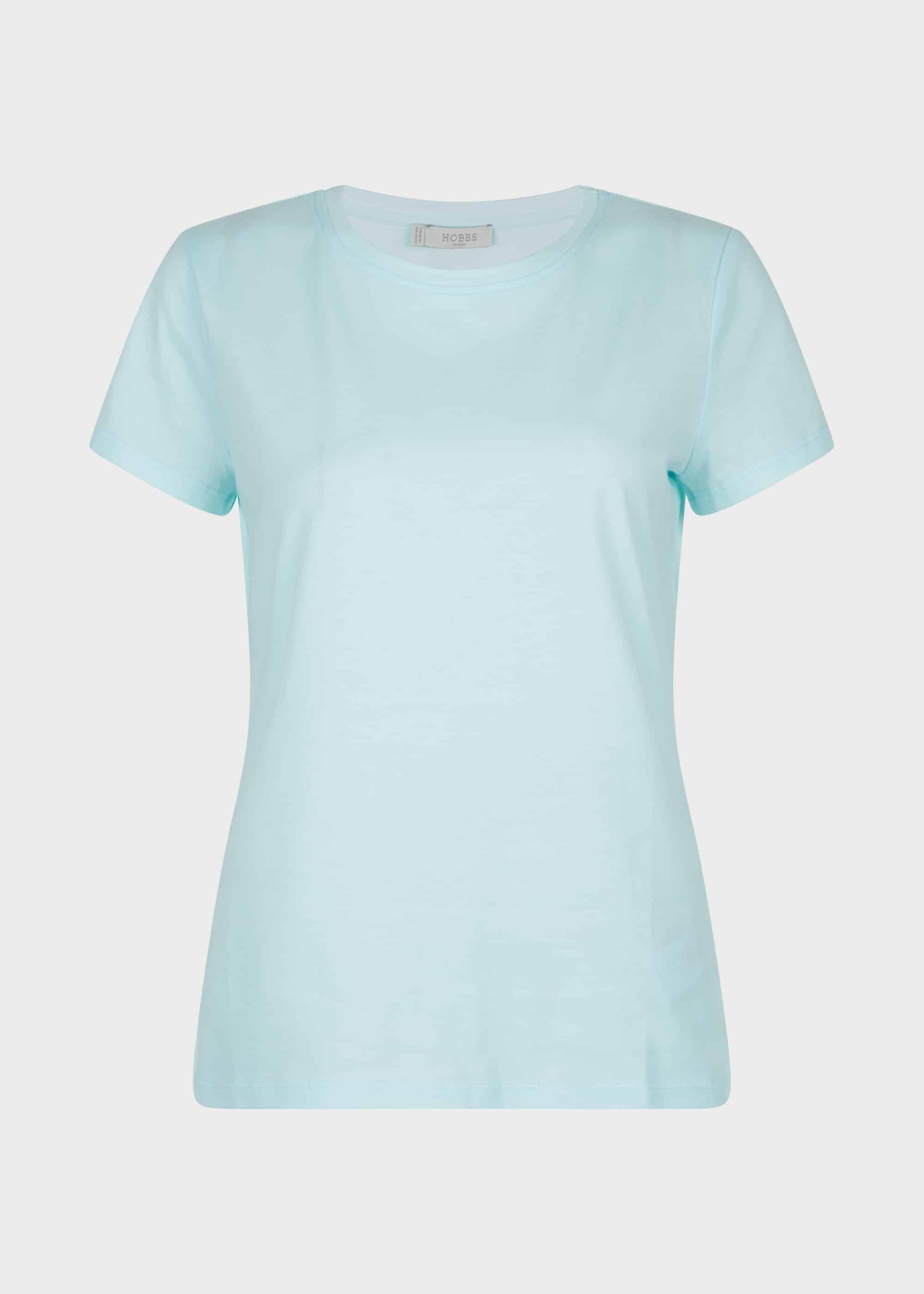 Pixie Cotton T-Shirt, Aqua, hi-res