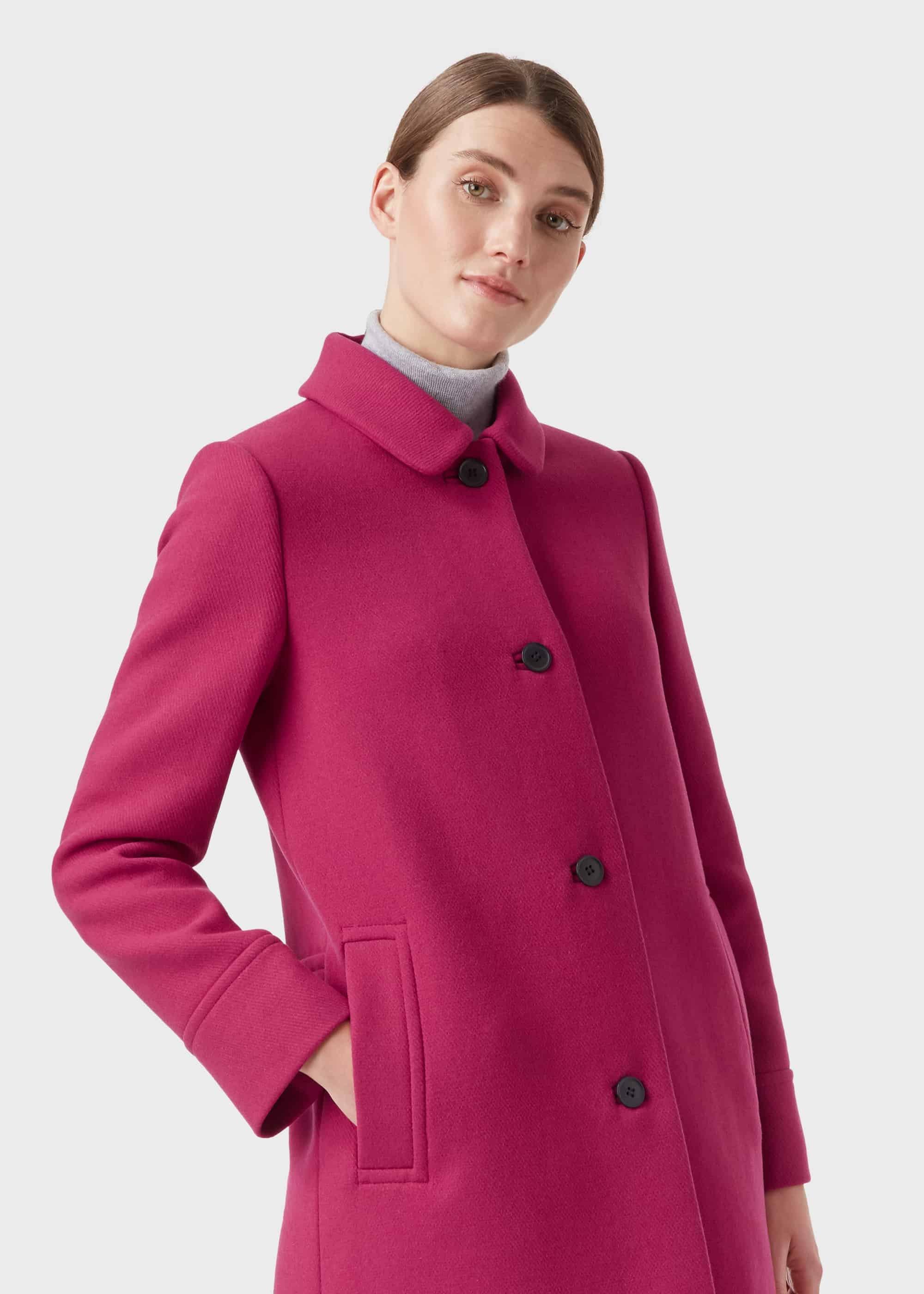 Fia Coat, Raspberry, hi-res