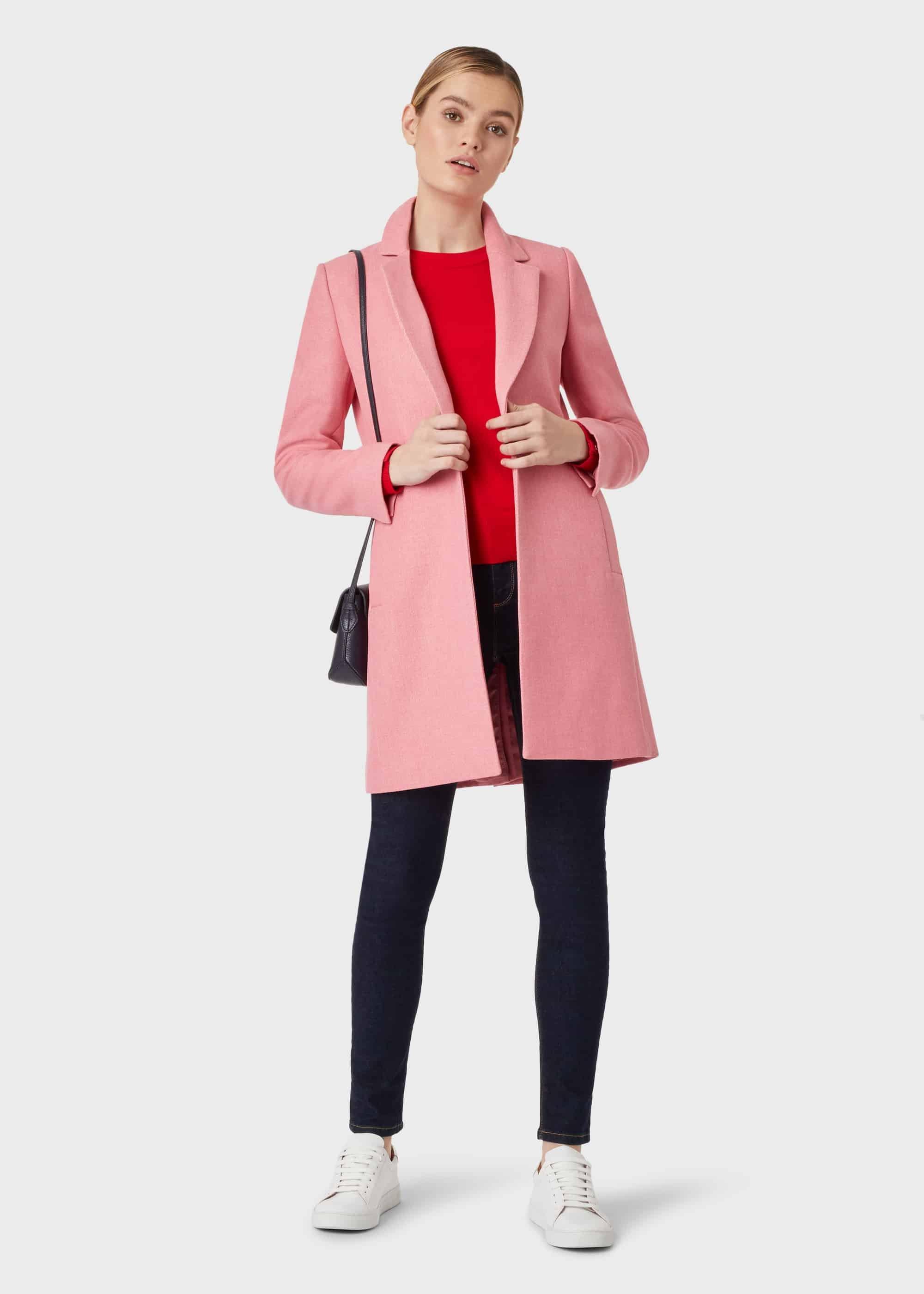 Camellia Coat, Bubblegum Pink, hi-res