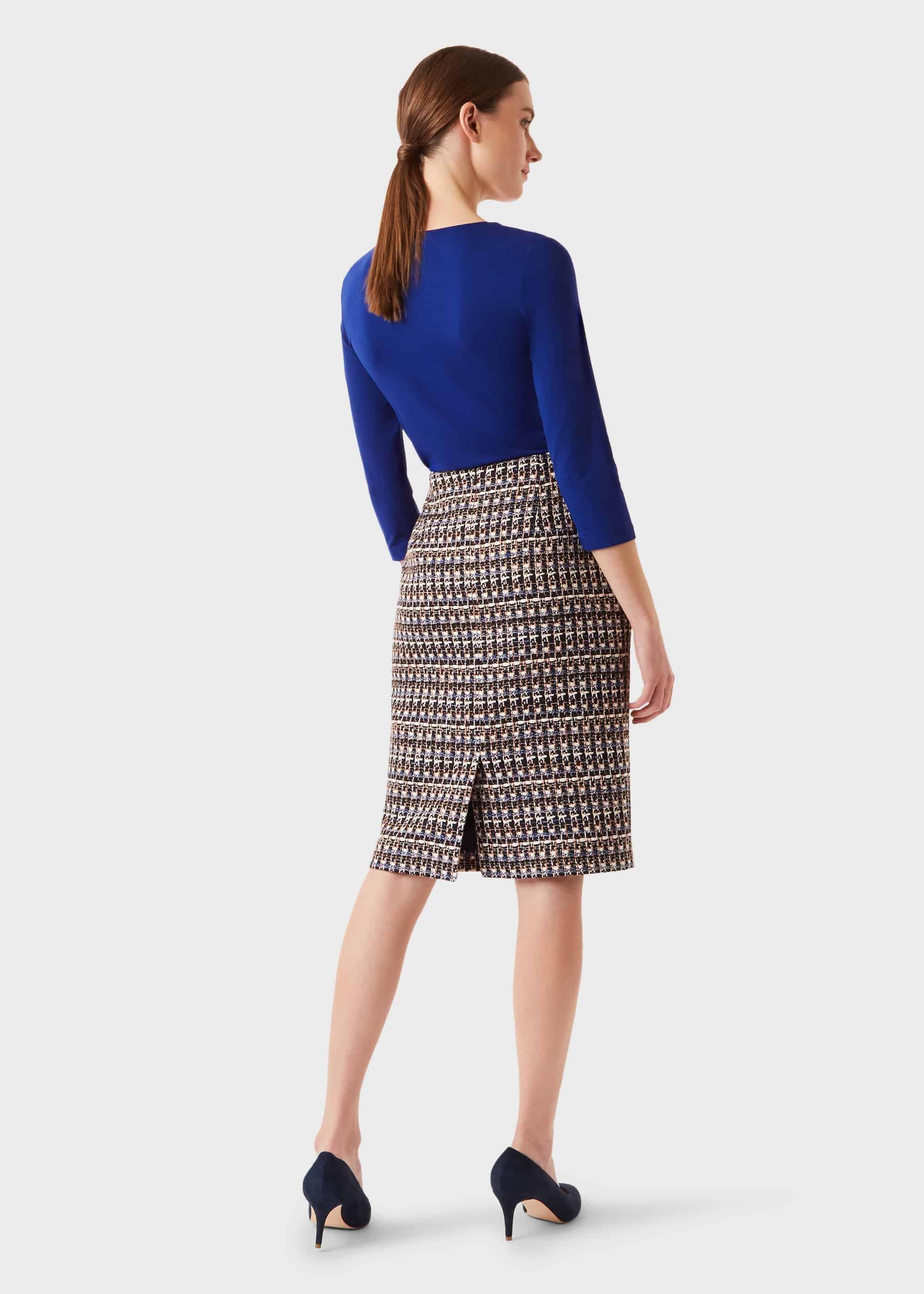 Daisy Double Fronted Top, Cobalt, hi-res