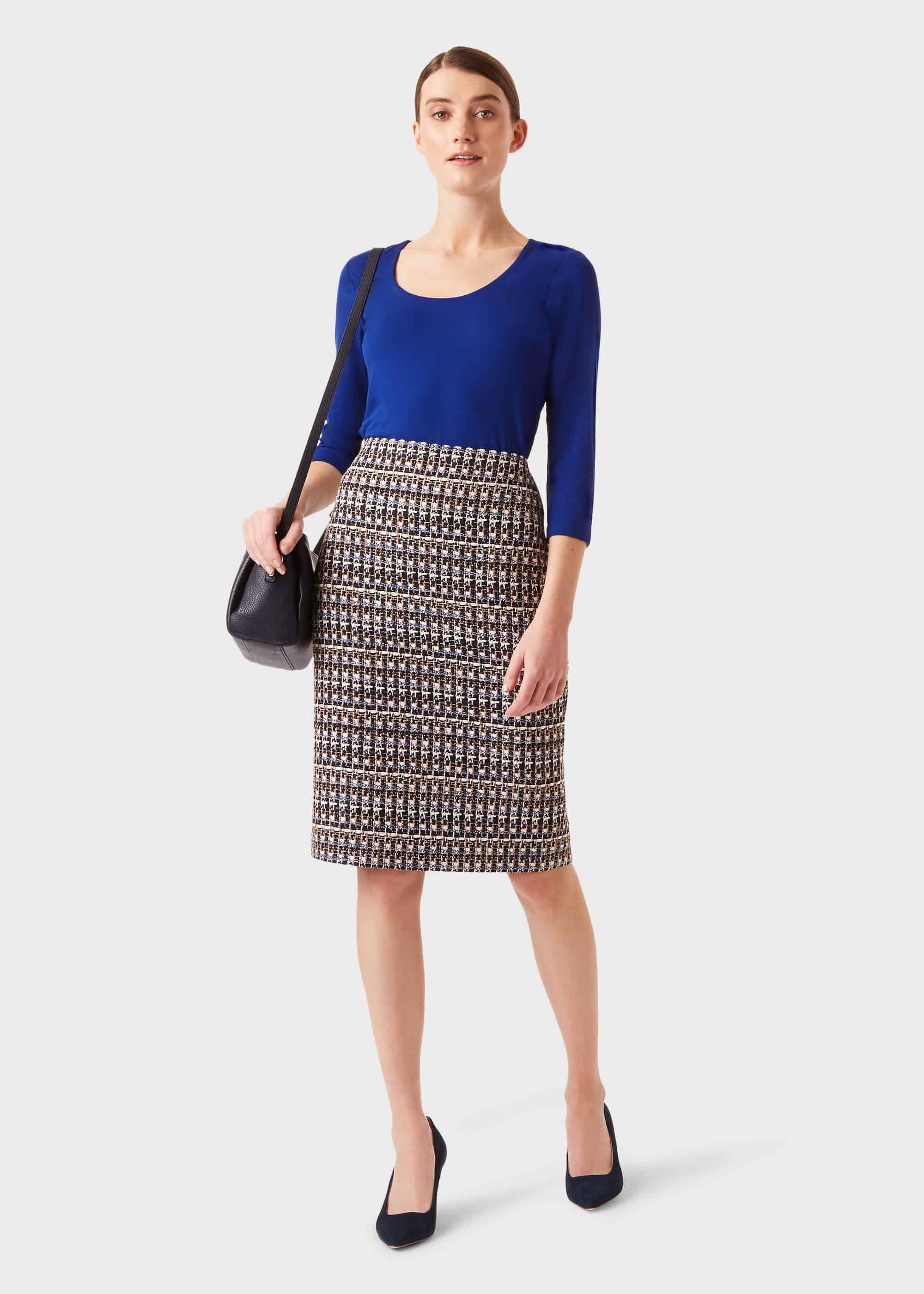 Daisy Double Fronted Top, Cobalt, hi-res