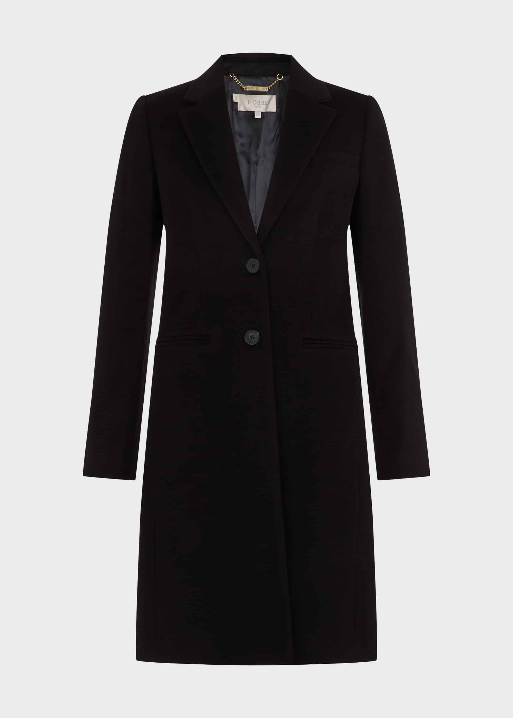 Tilda Wool Coat, Black, hi-res