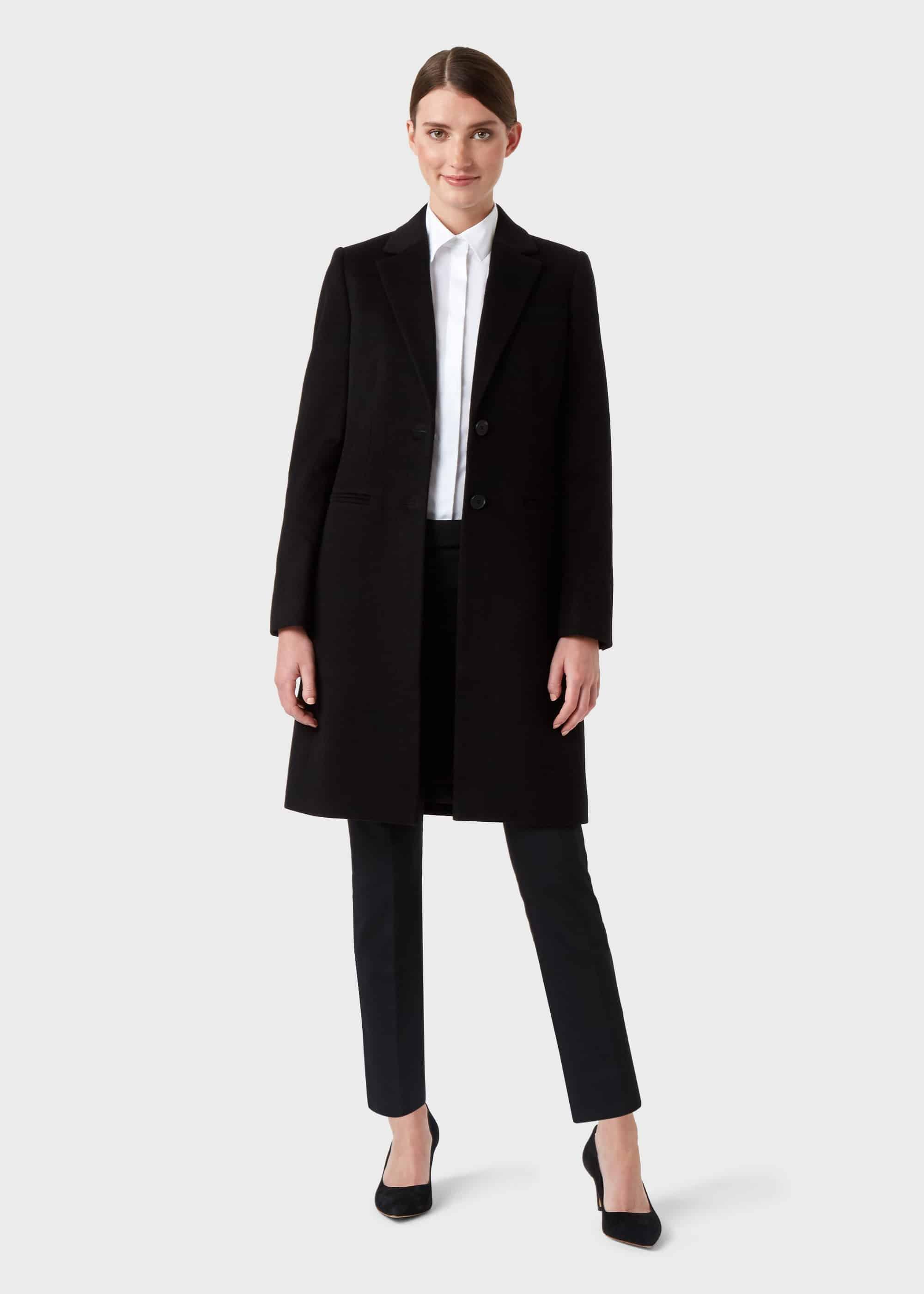 Tilda Wool Coat, Black, hi-res