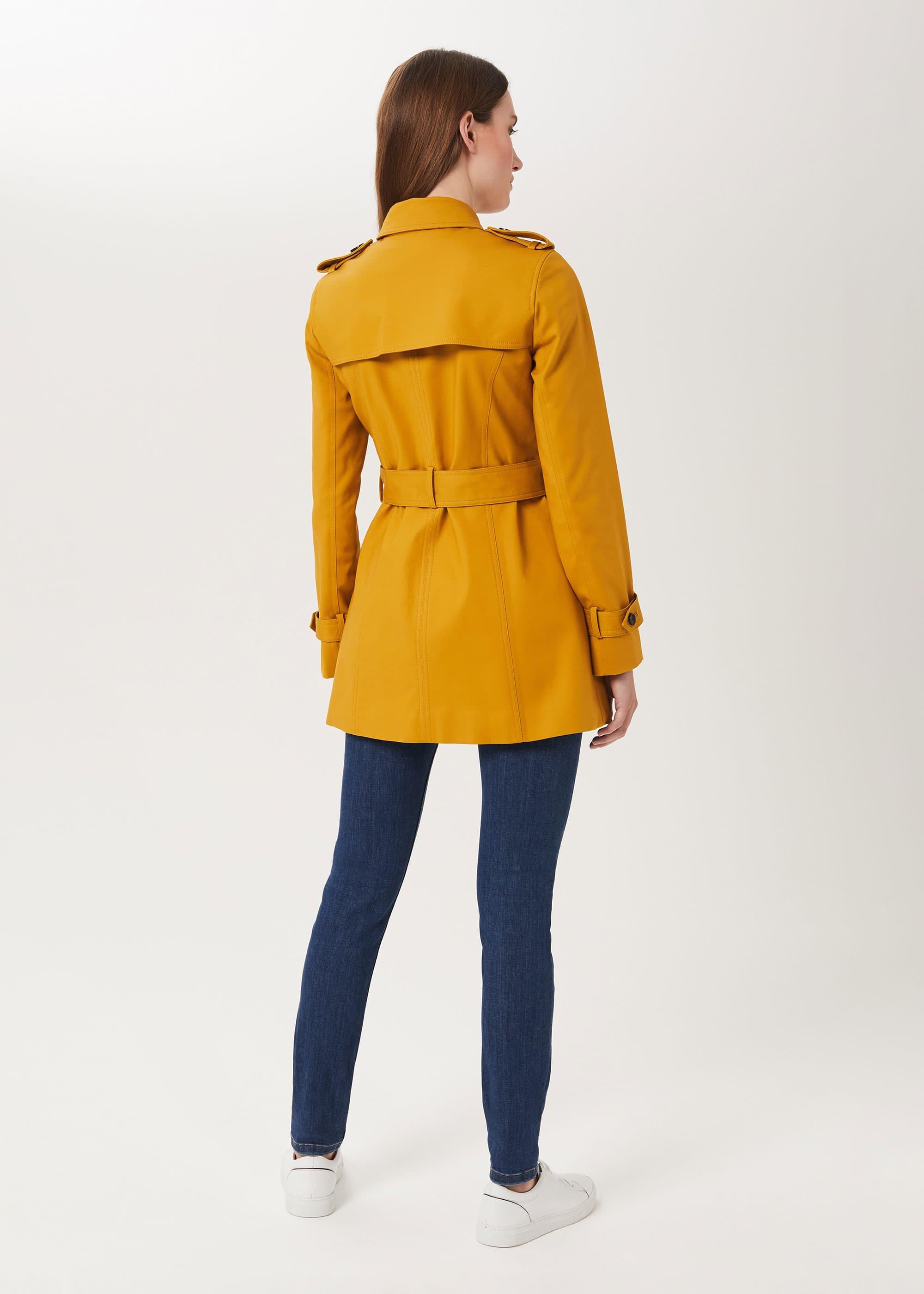 Ella Water Resistant Mac, Gold, hi-res