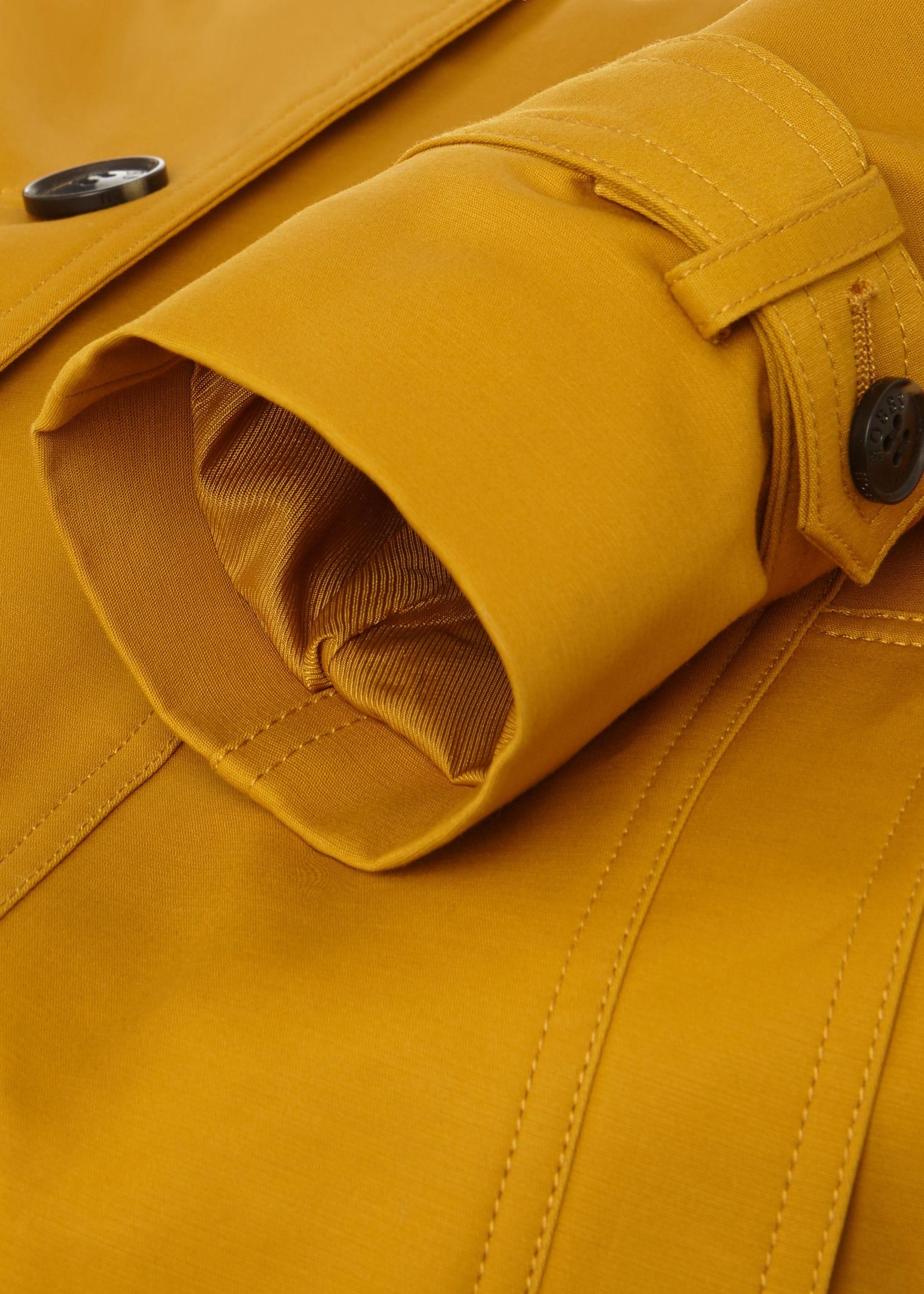 Ella Water Resistant Mac, Gold, hi-res