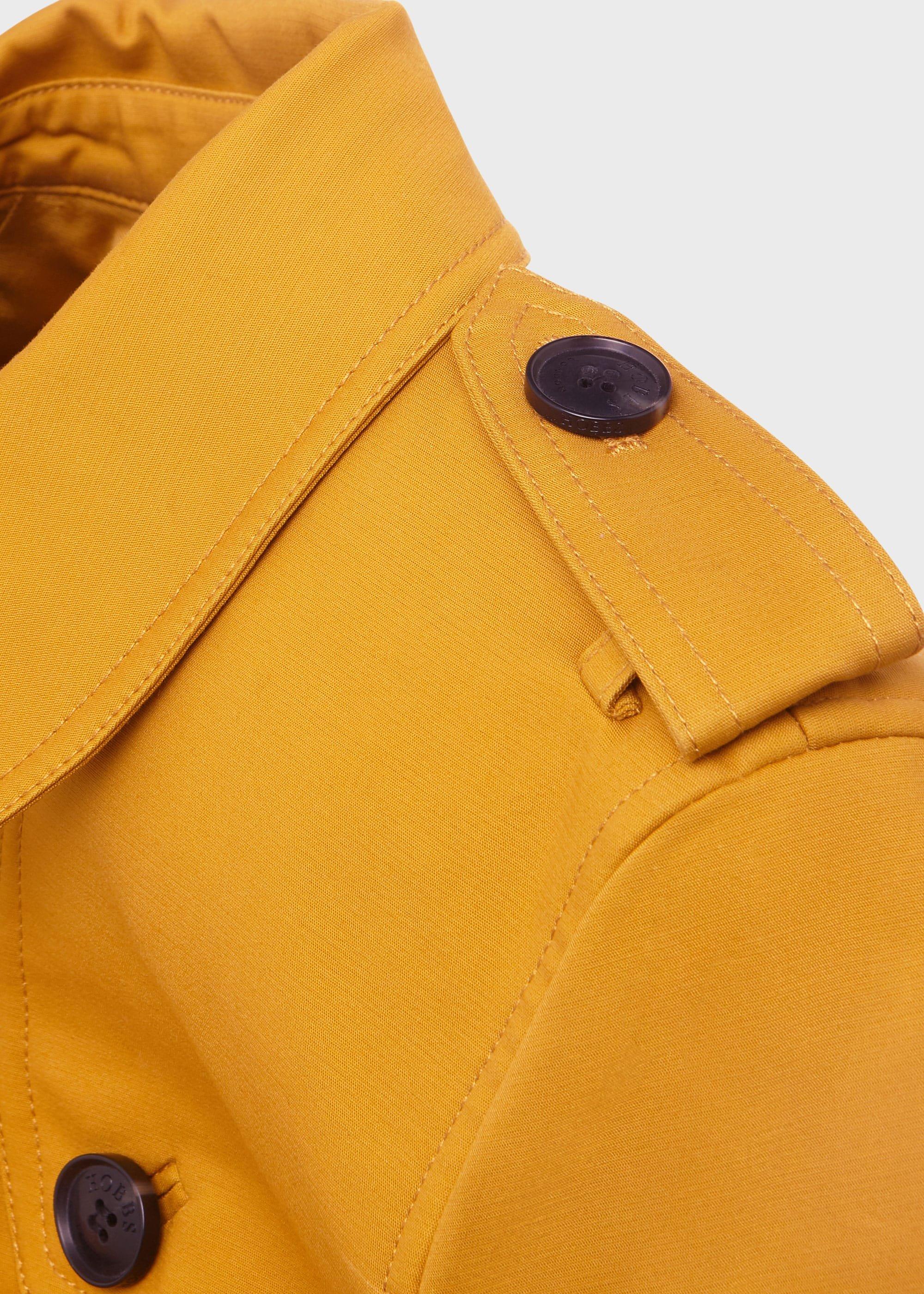 Ella Water Resistant Mac, Gold, hi-res