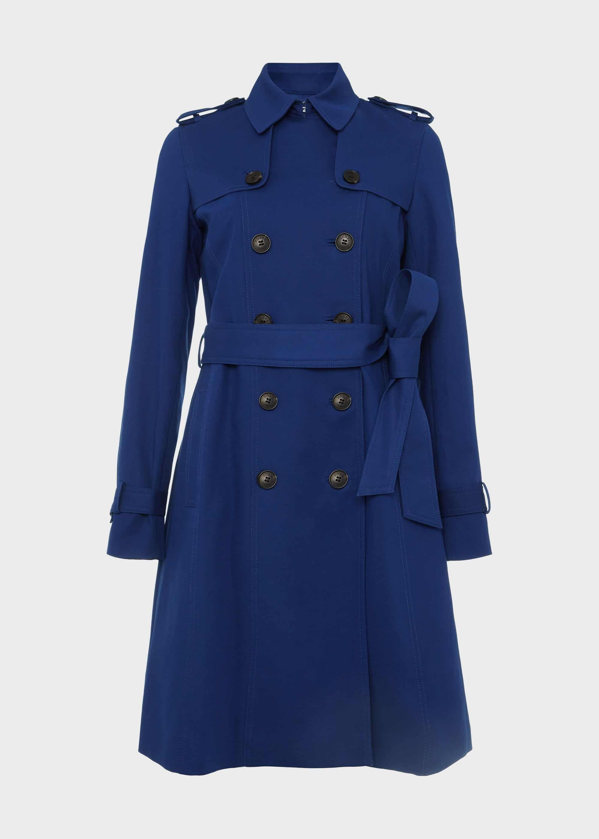 Saskia Water Resistant Trench Coat, Cobalt, hi-res