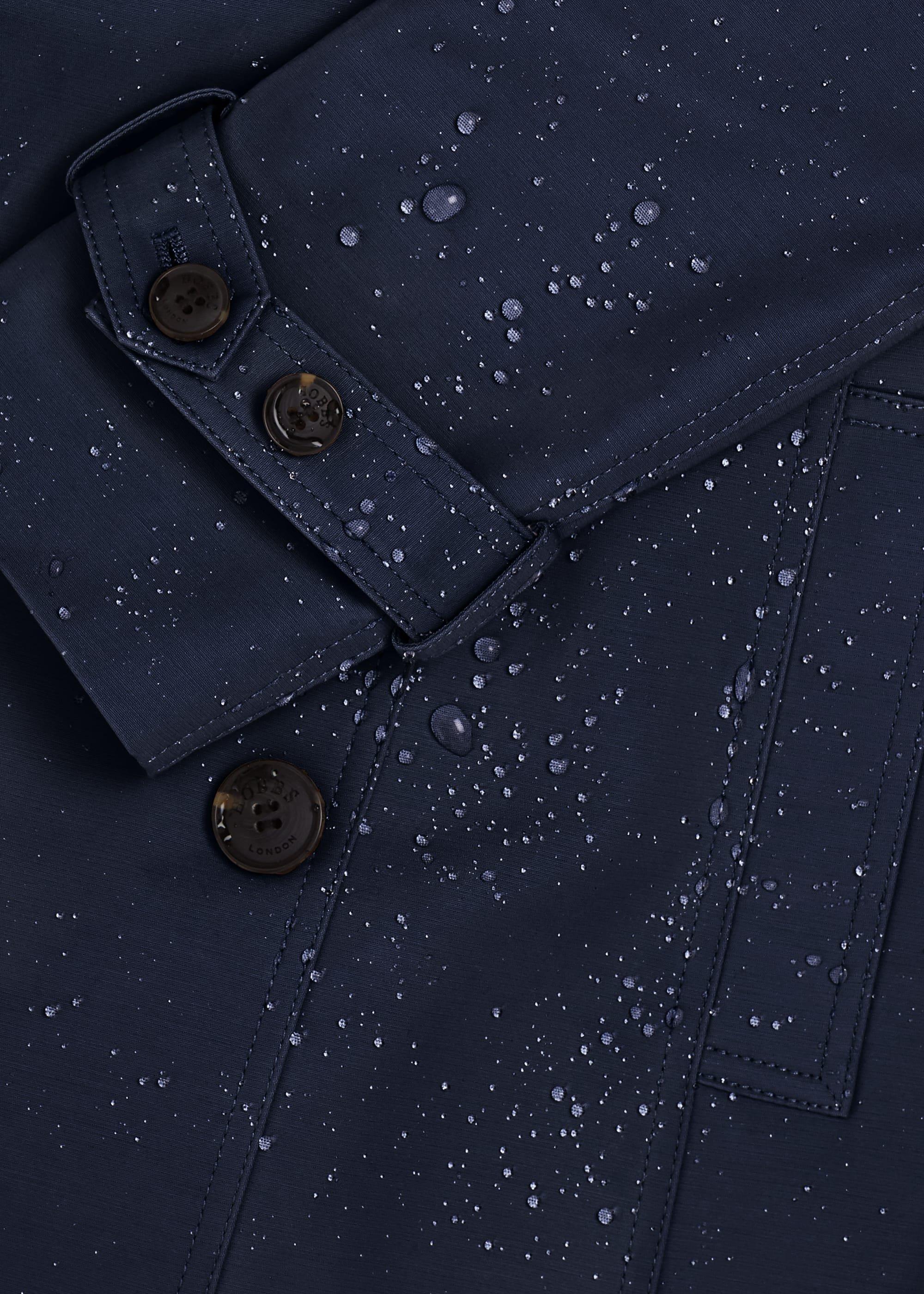 Saskia Water Resistant Trench Coat, Navy, hi-res
