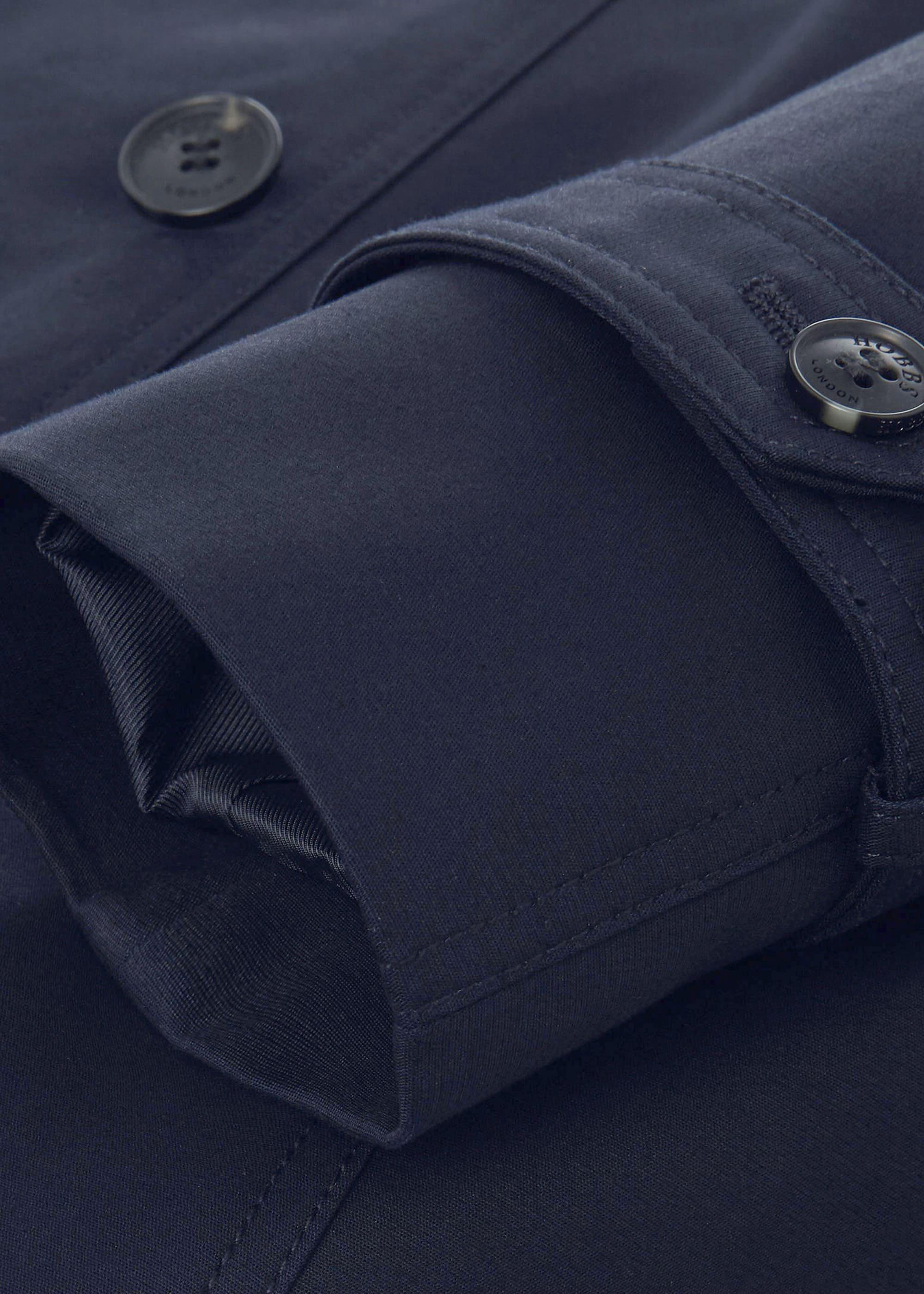Saskia Water Resistant Trench Coat, Navy, hi-res