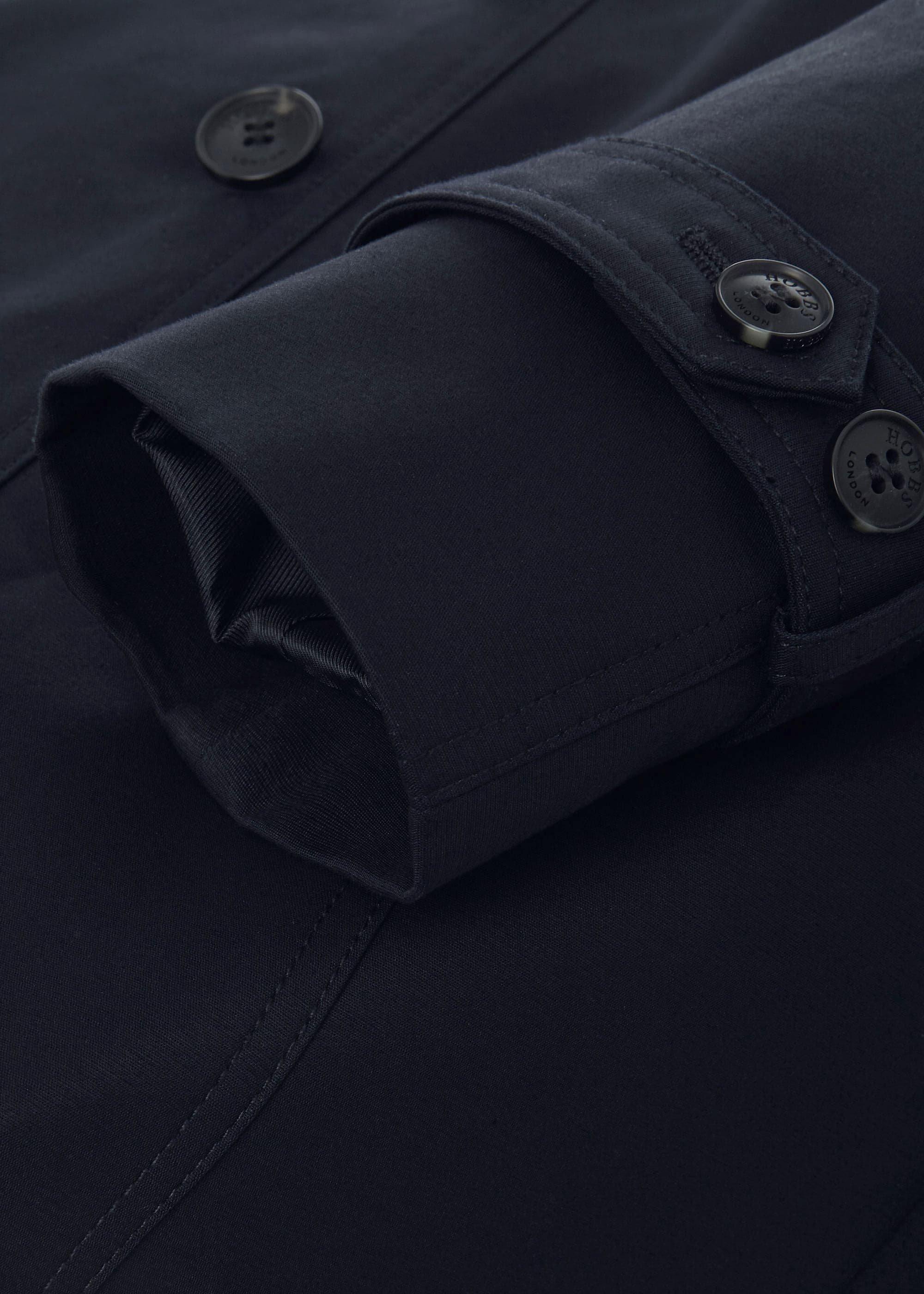 Petite Saskia Water Resistant Trench Coat, Navy, hi-res