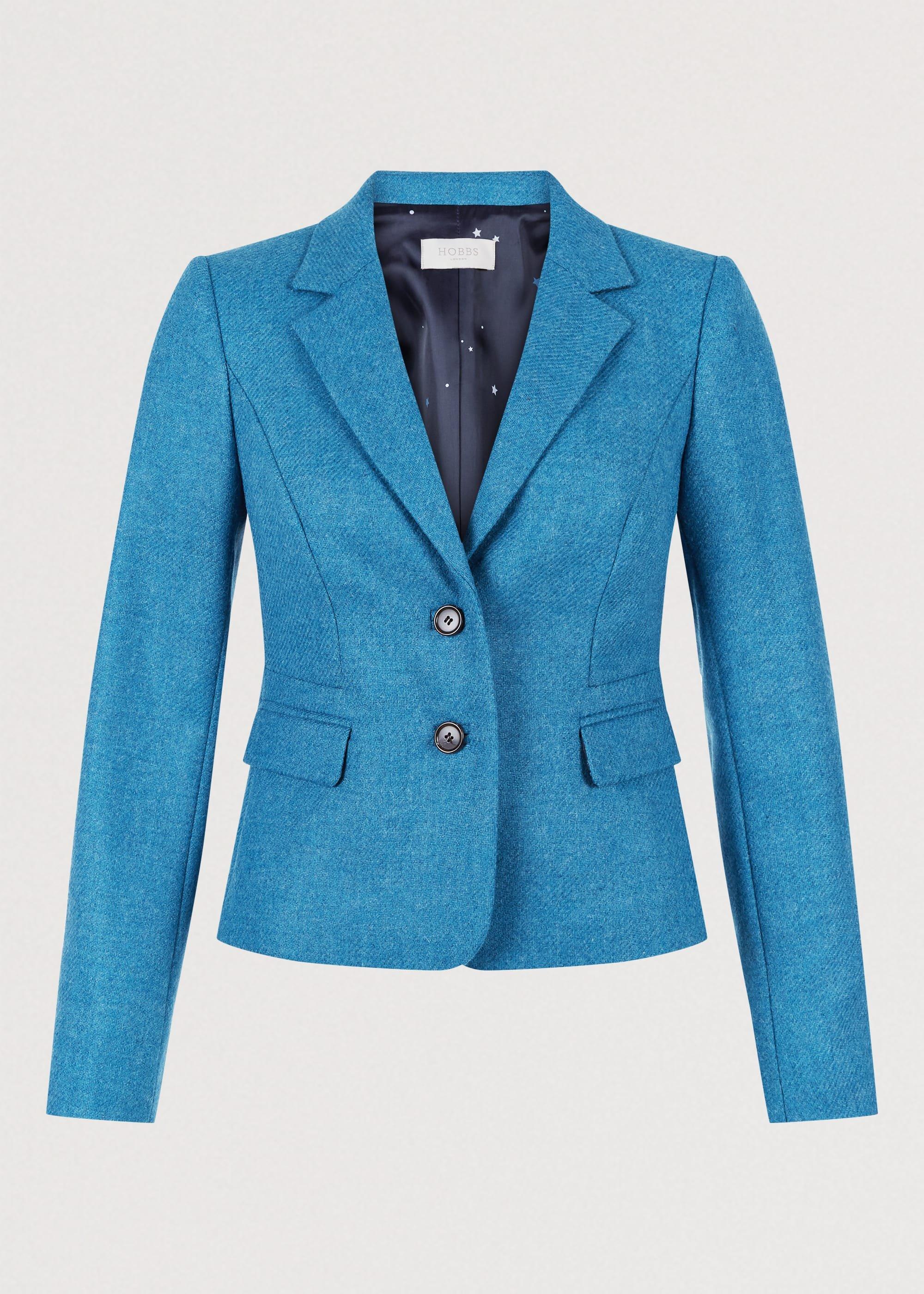 Hackness Wool Jacket, Kingfisher Blue, hi-res