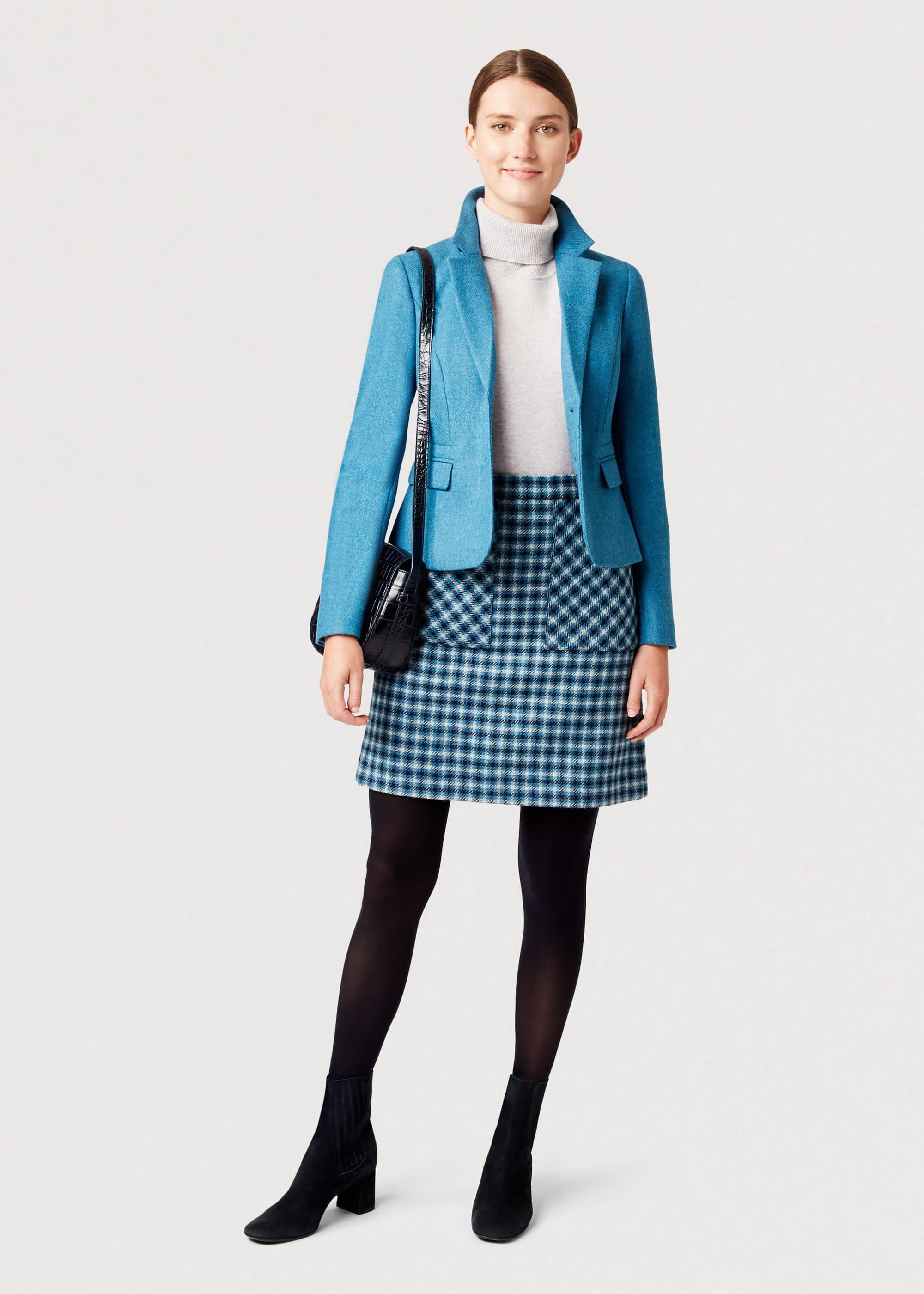 Hackness Wool Jacket, Kingfisher Blue, hi-res