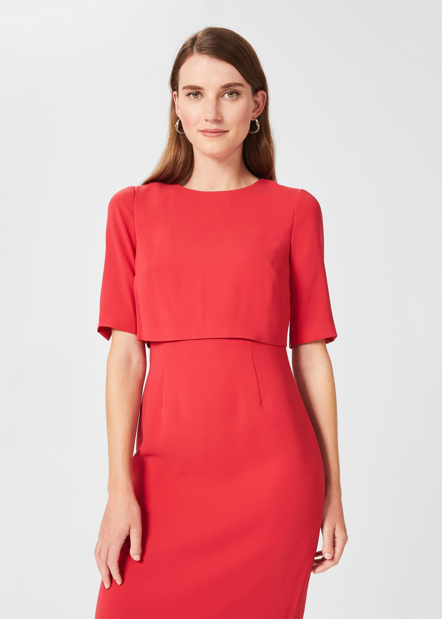 Larissa Shift Dress, Raspberry, hi-res