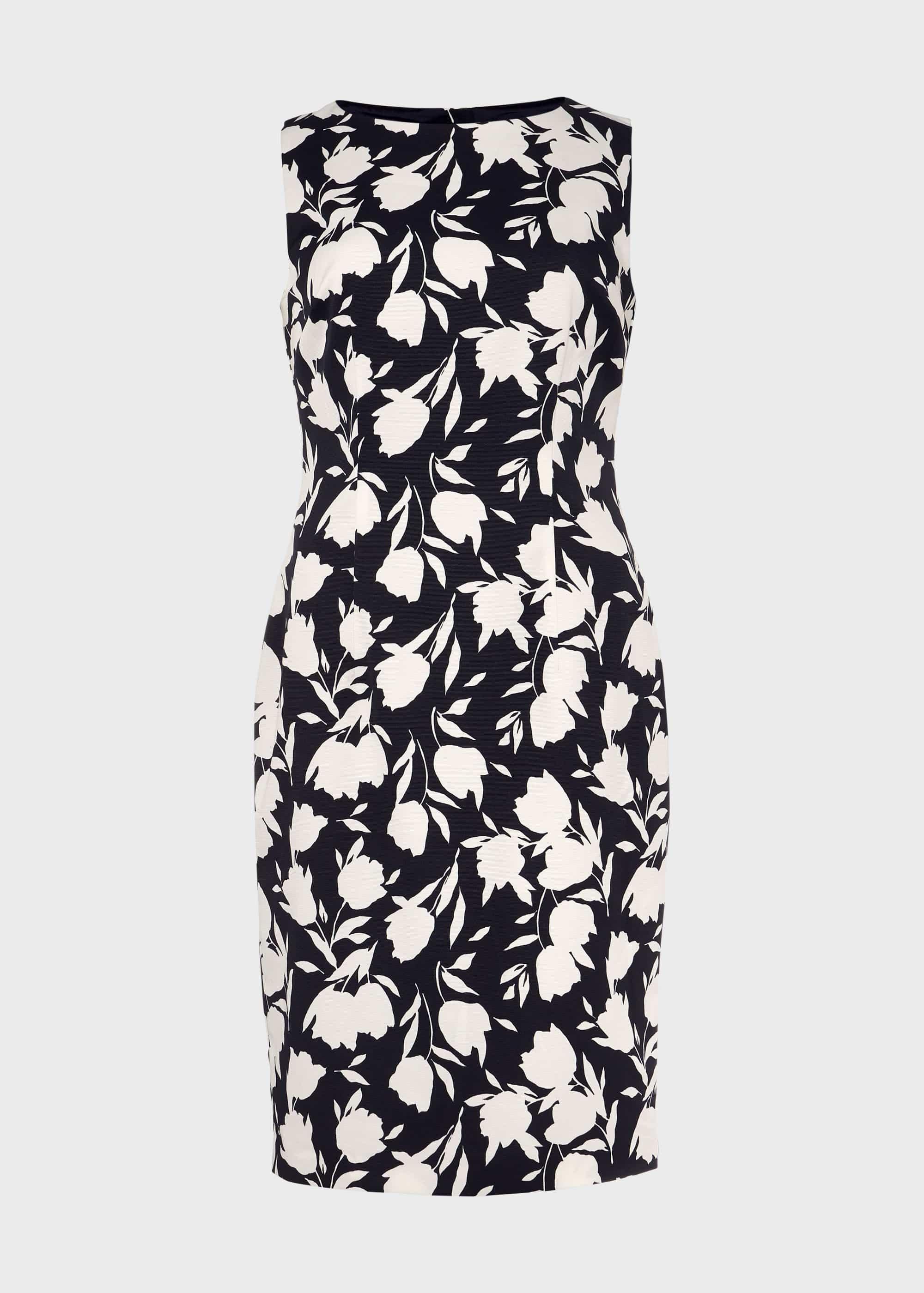 Moira Floral Shift Dress, Midnight Ivory, hi-res