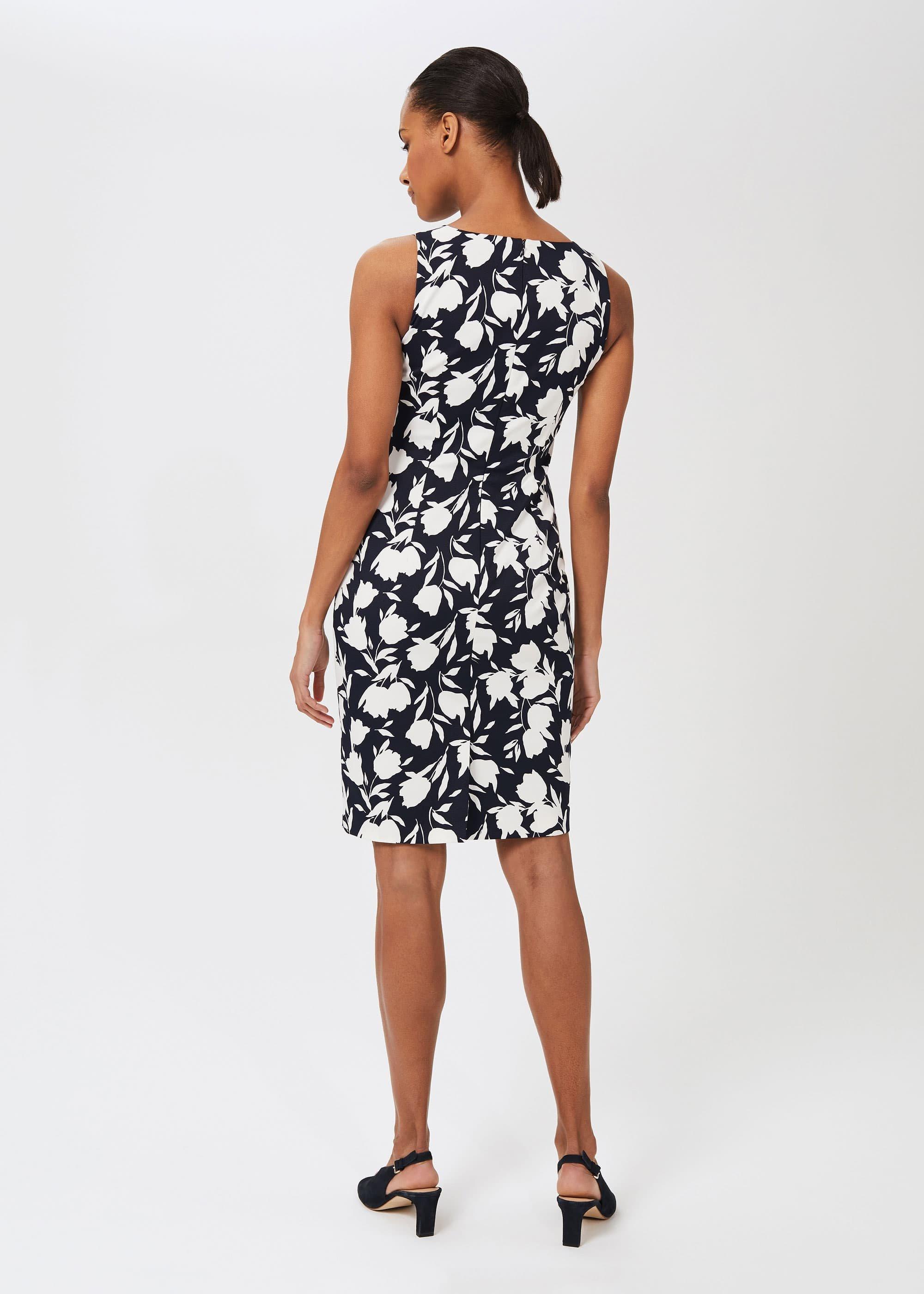 Moira Floral Shift Dress, Midnight Ivory, hi-res