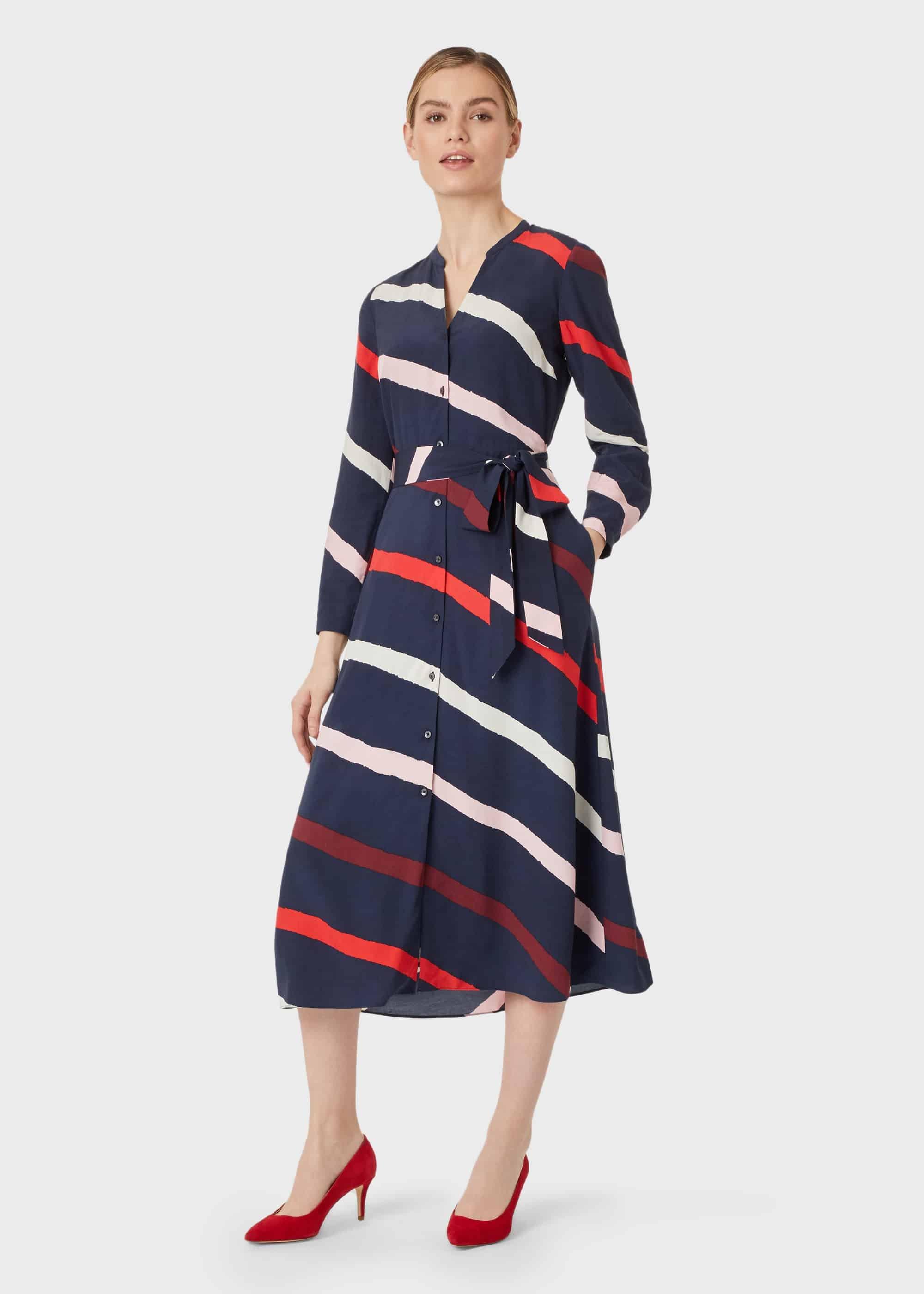 Ginnie Dress, Navy Multi, hi-res