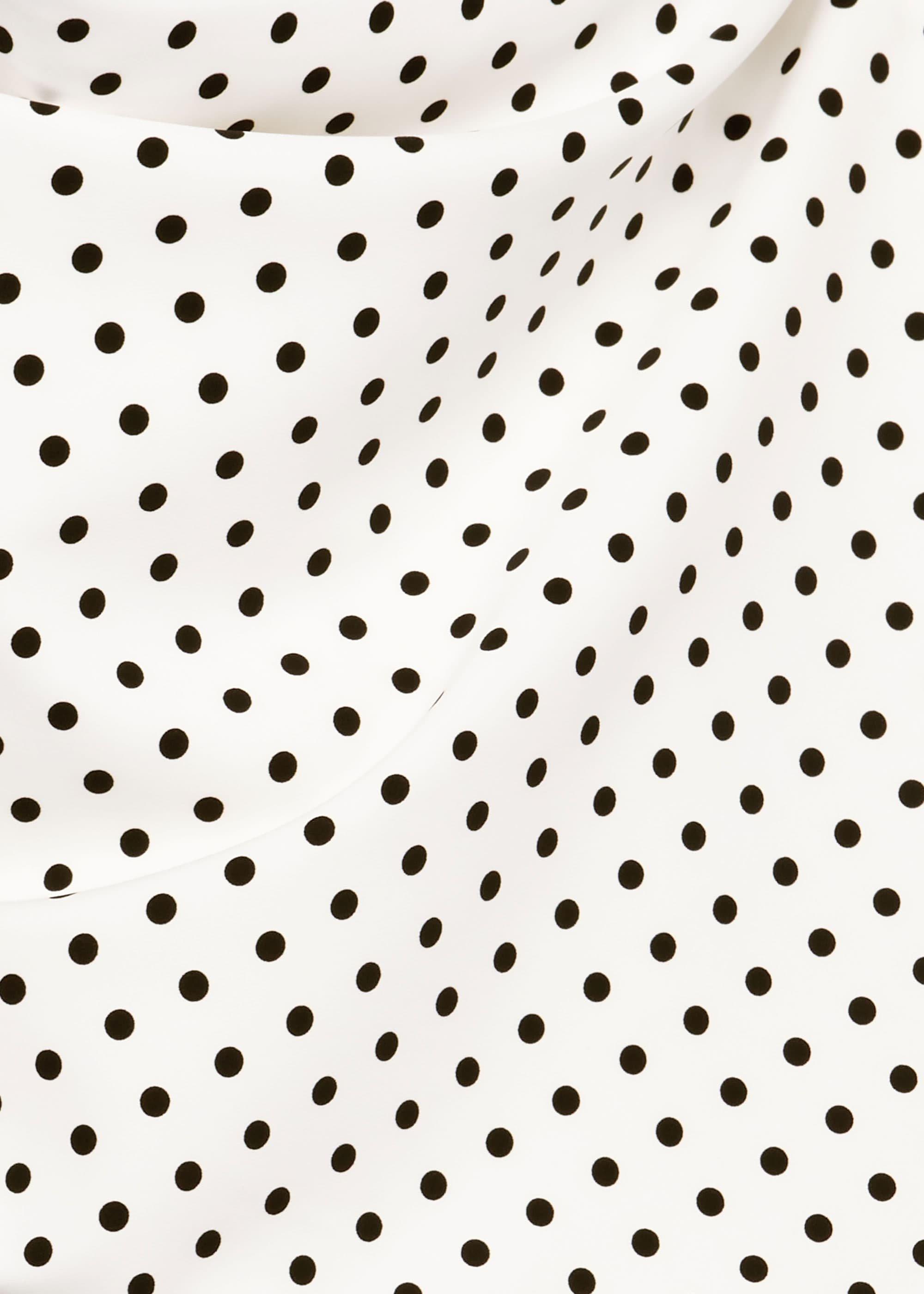 Astraea Spot Square Neck Shift Dress, Ivory Black, hi-res