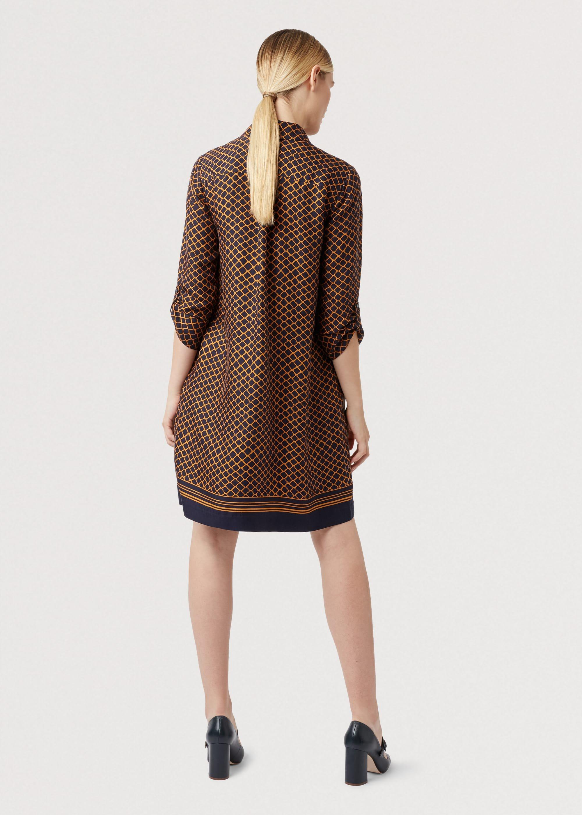 Marci Tunic Dress, Navy Orange, hi-res