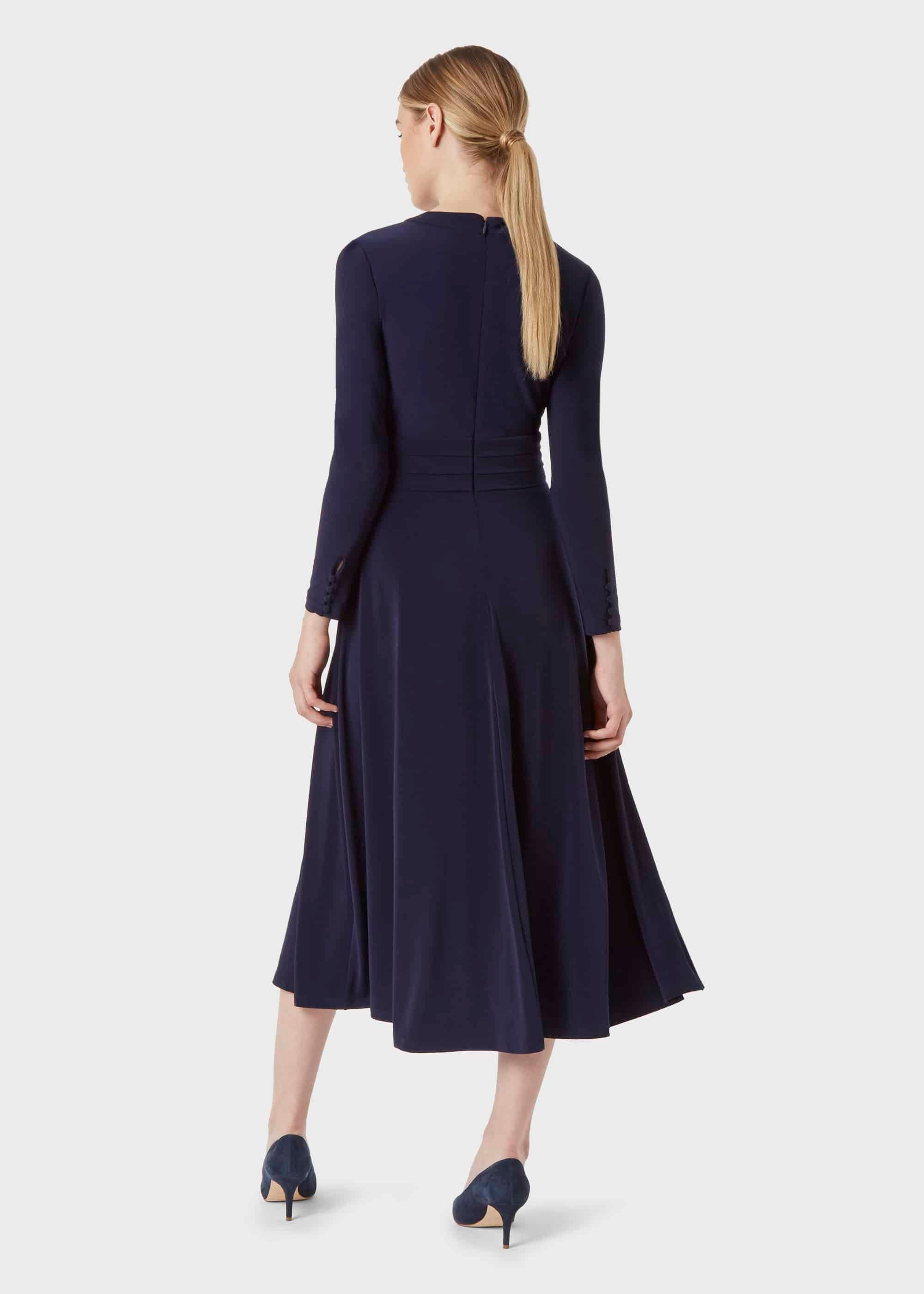 Suri Jersey Fit And Flare Dress, Midnight, hi-res