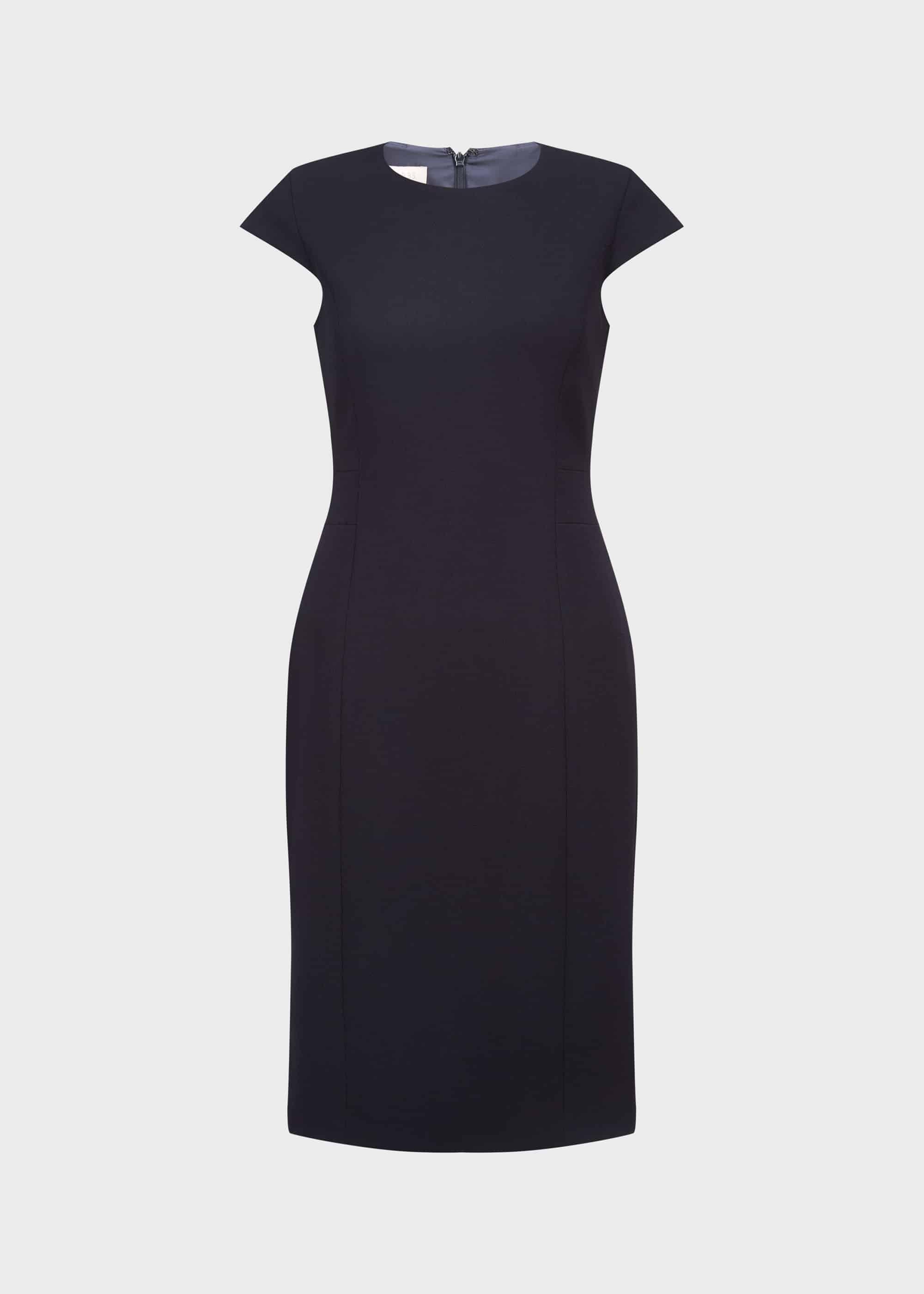 Leila Dress, Navy, hi-res