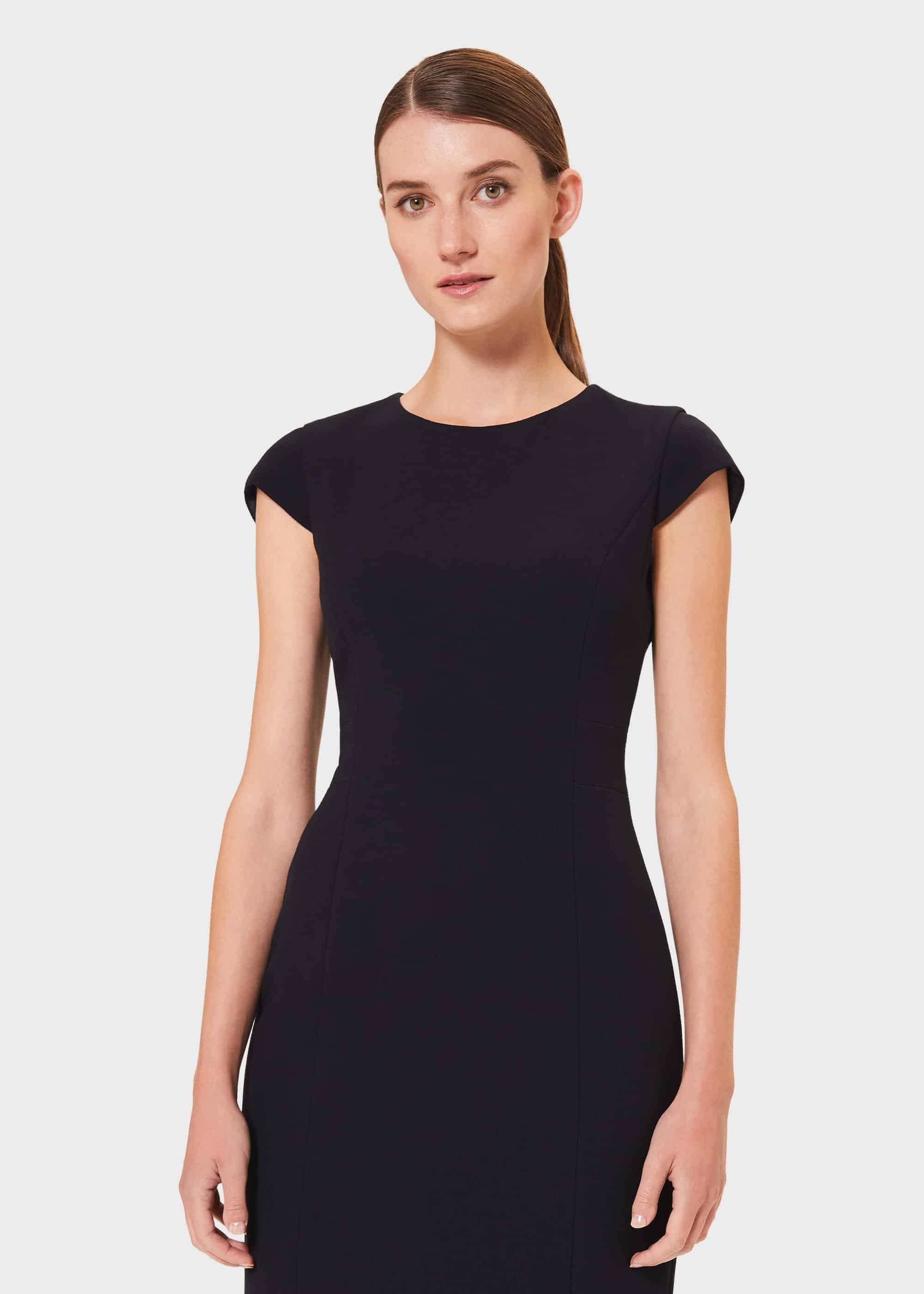 Leila Dress, Navy, hi-res