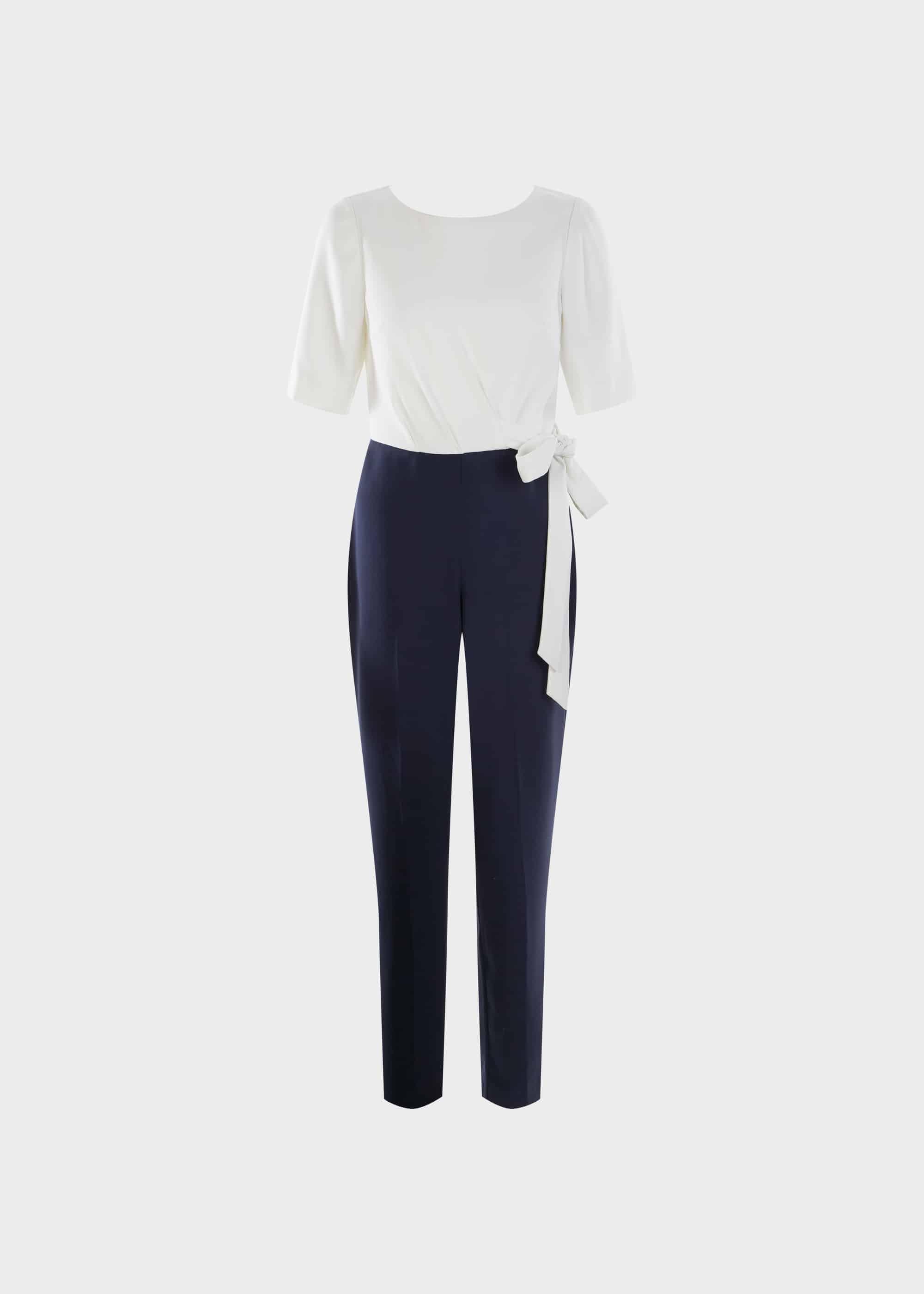Julianna Colourblock Jumpsuit, Midnight Ivory, hi-res