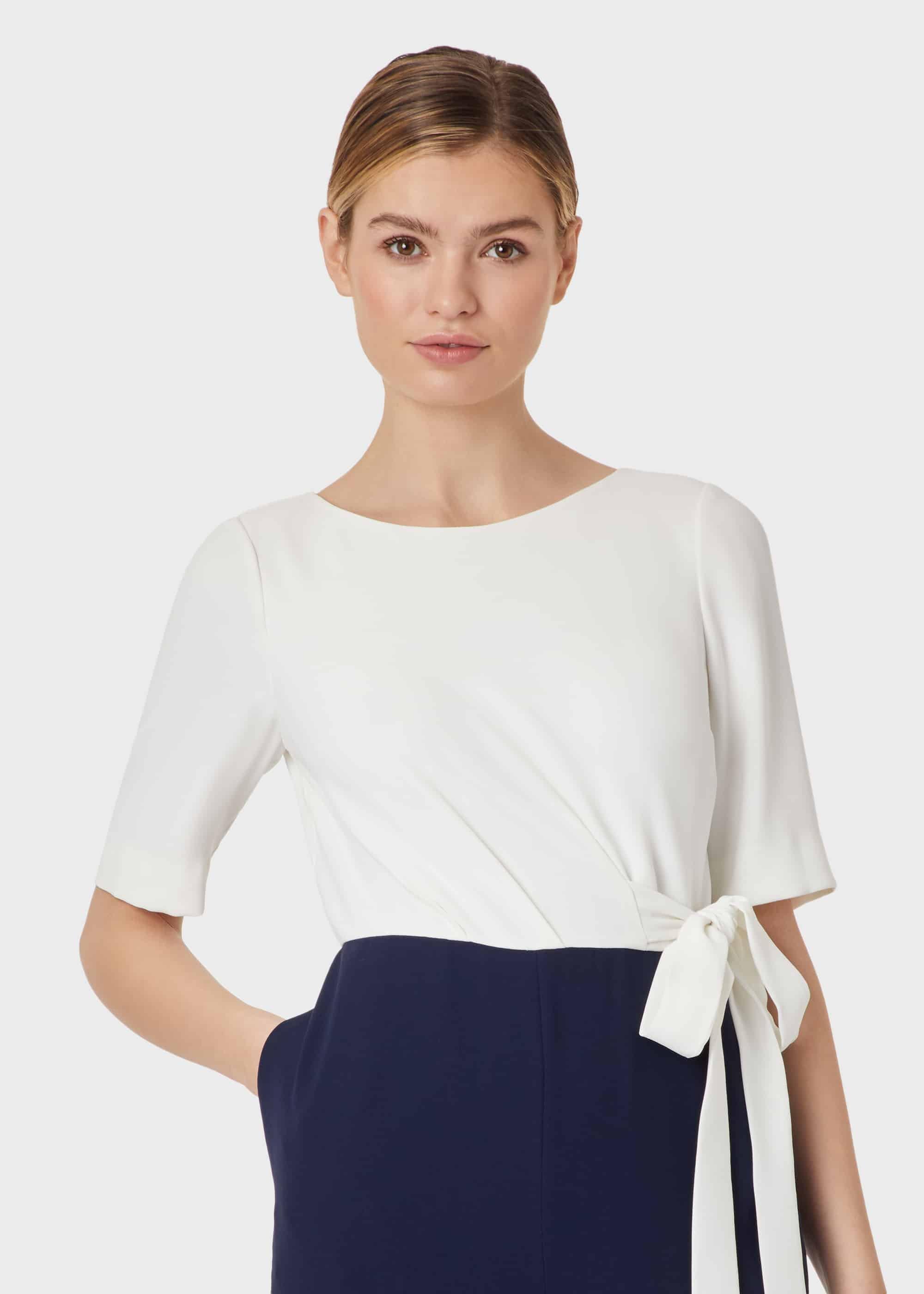 Julianna Colourblock Jumpsuit, Midnight Ivory, hi-res