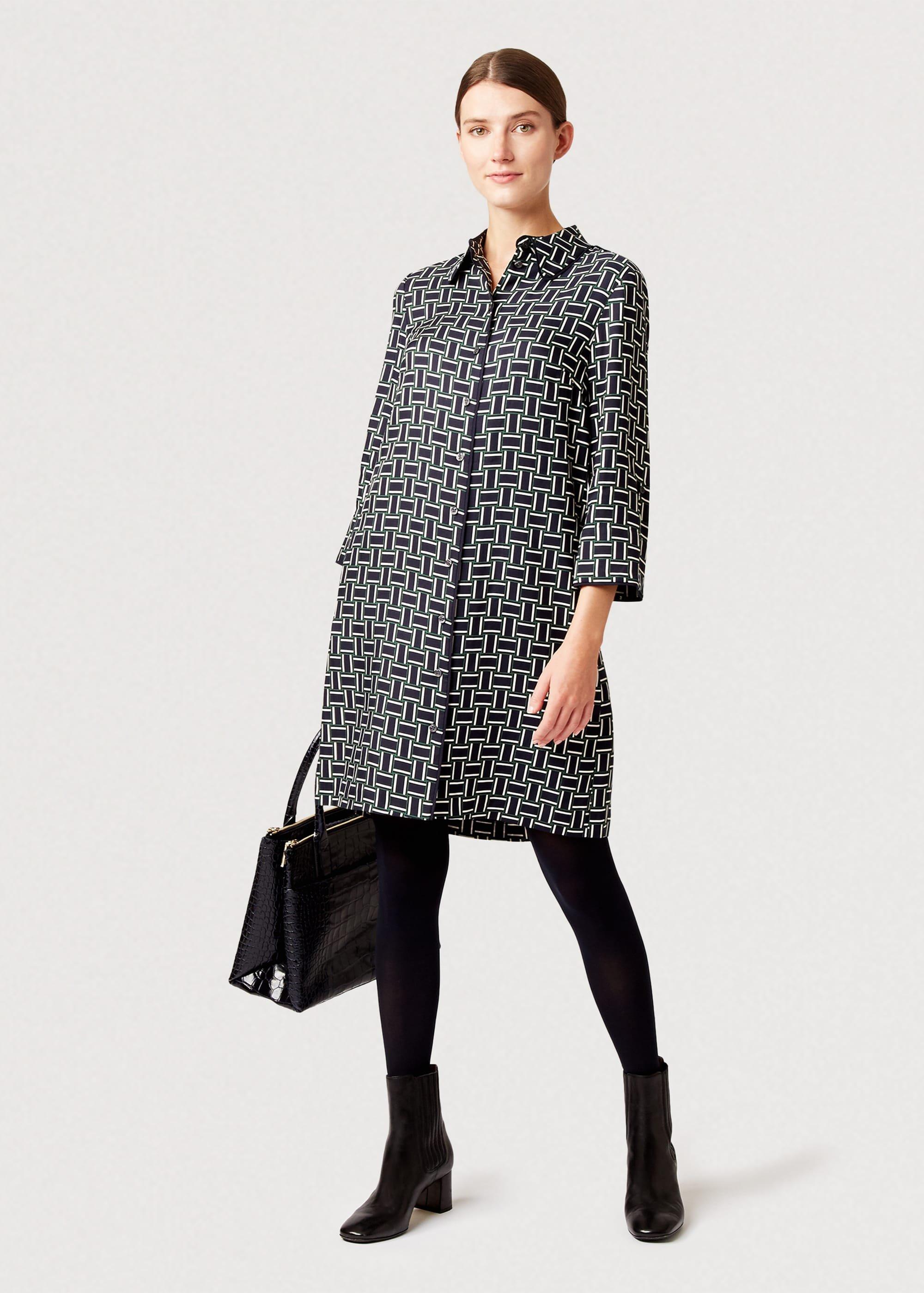 Aubery Dress, Navy Multi, hi-res