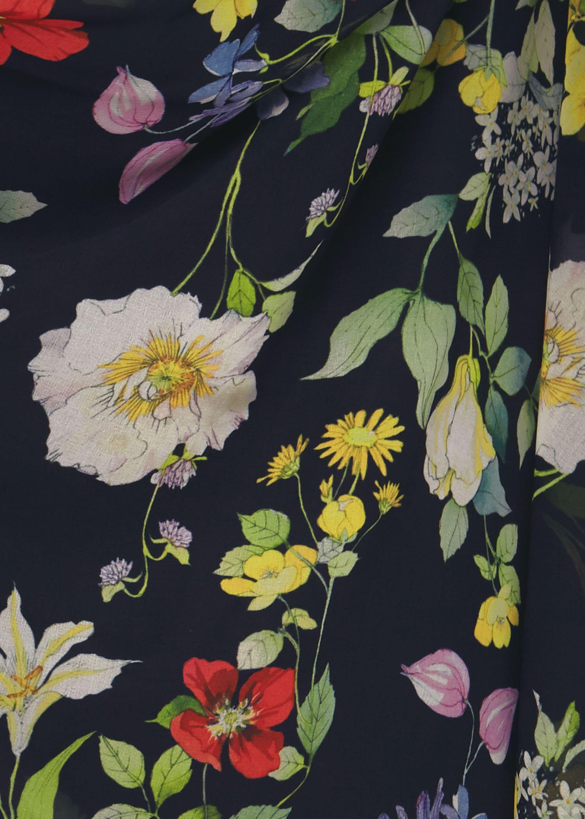 Carly Floral Midi Dress, Midnight Multi, hi-res