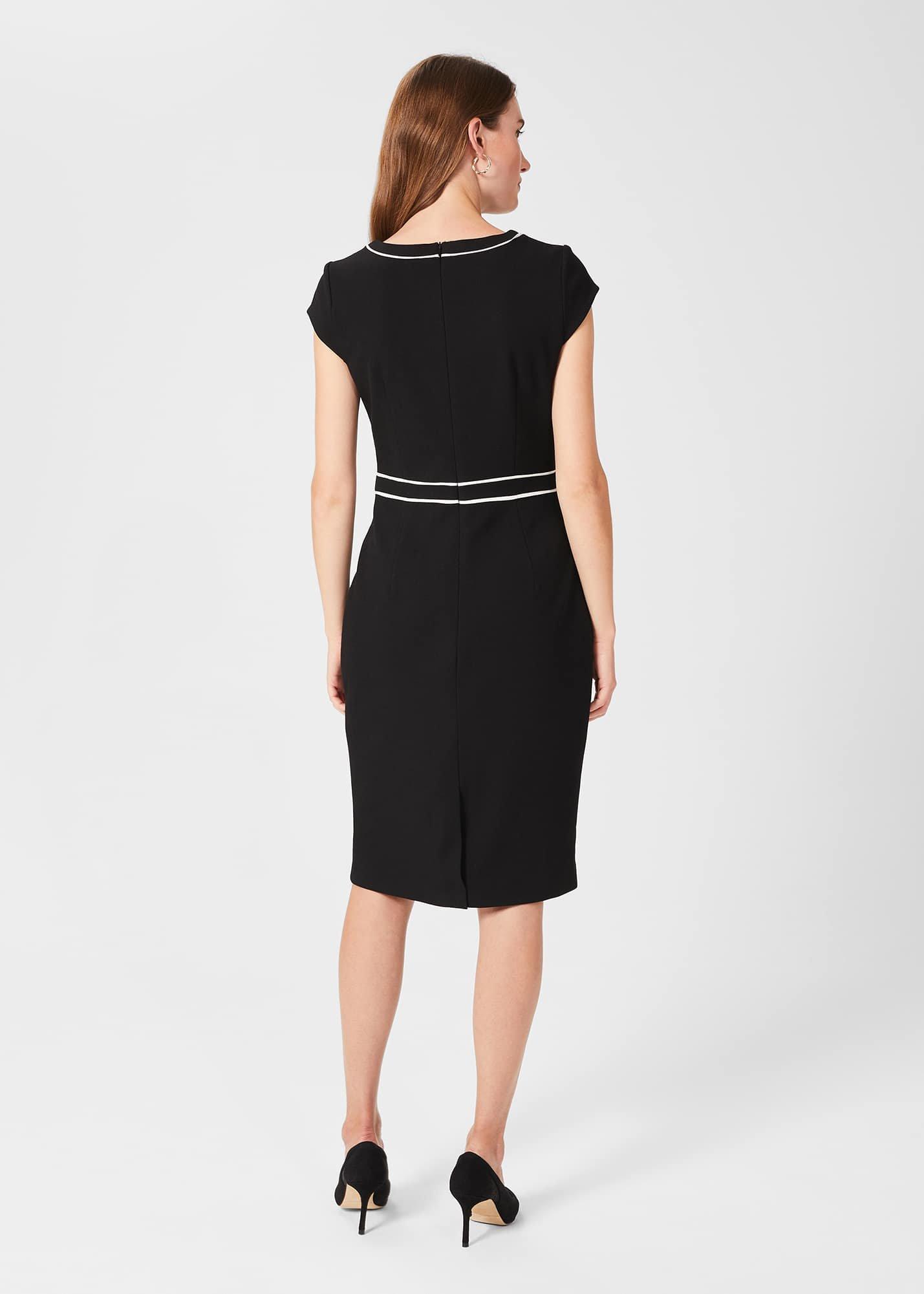 Cordelia Dress, Black Ivory, hi-res