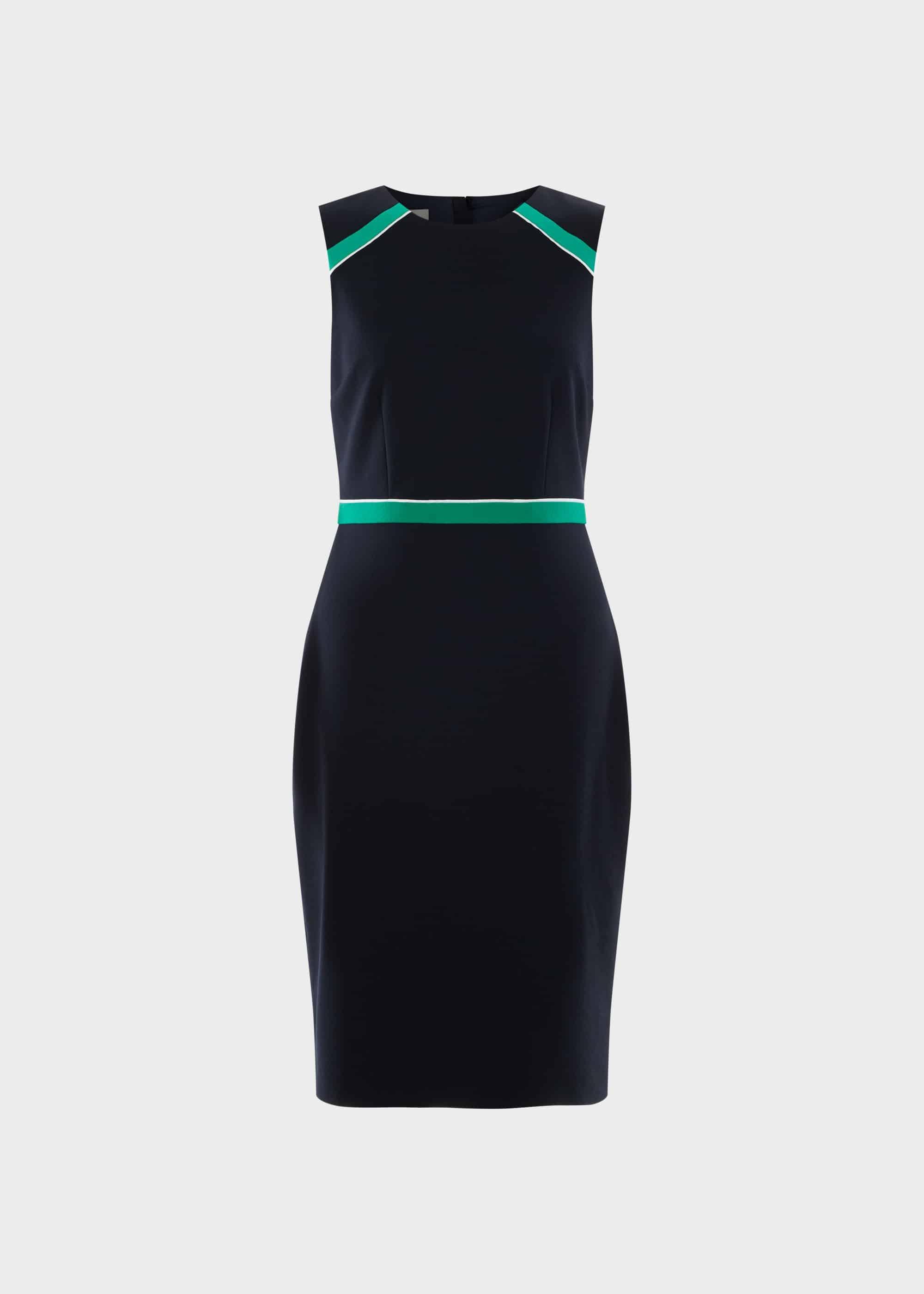 Nala Dress, Navy Green Ivry, hi-res
