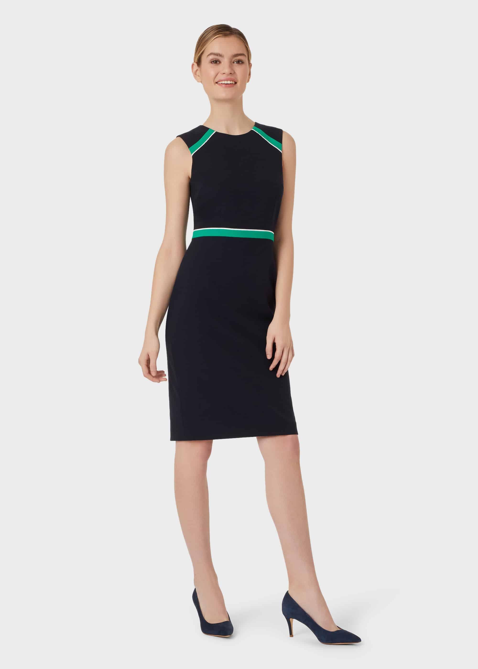 Nala Dress, Navy Green Ivry, hi-res
