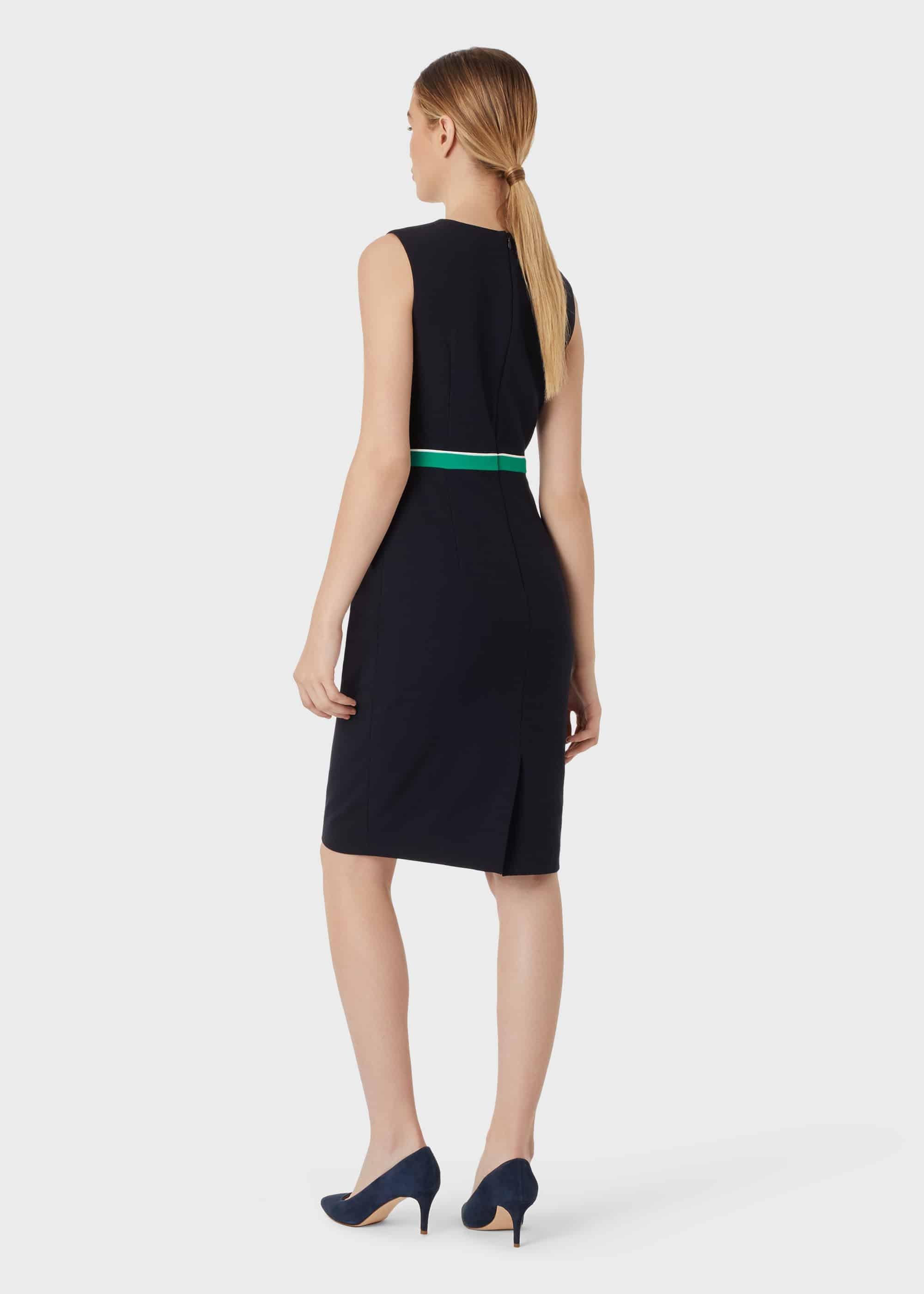 Nala Dress, Navy Green Ivry, hi-res