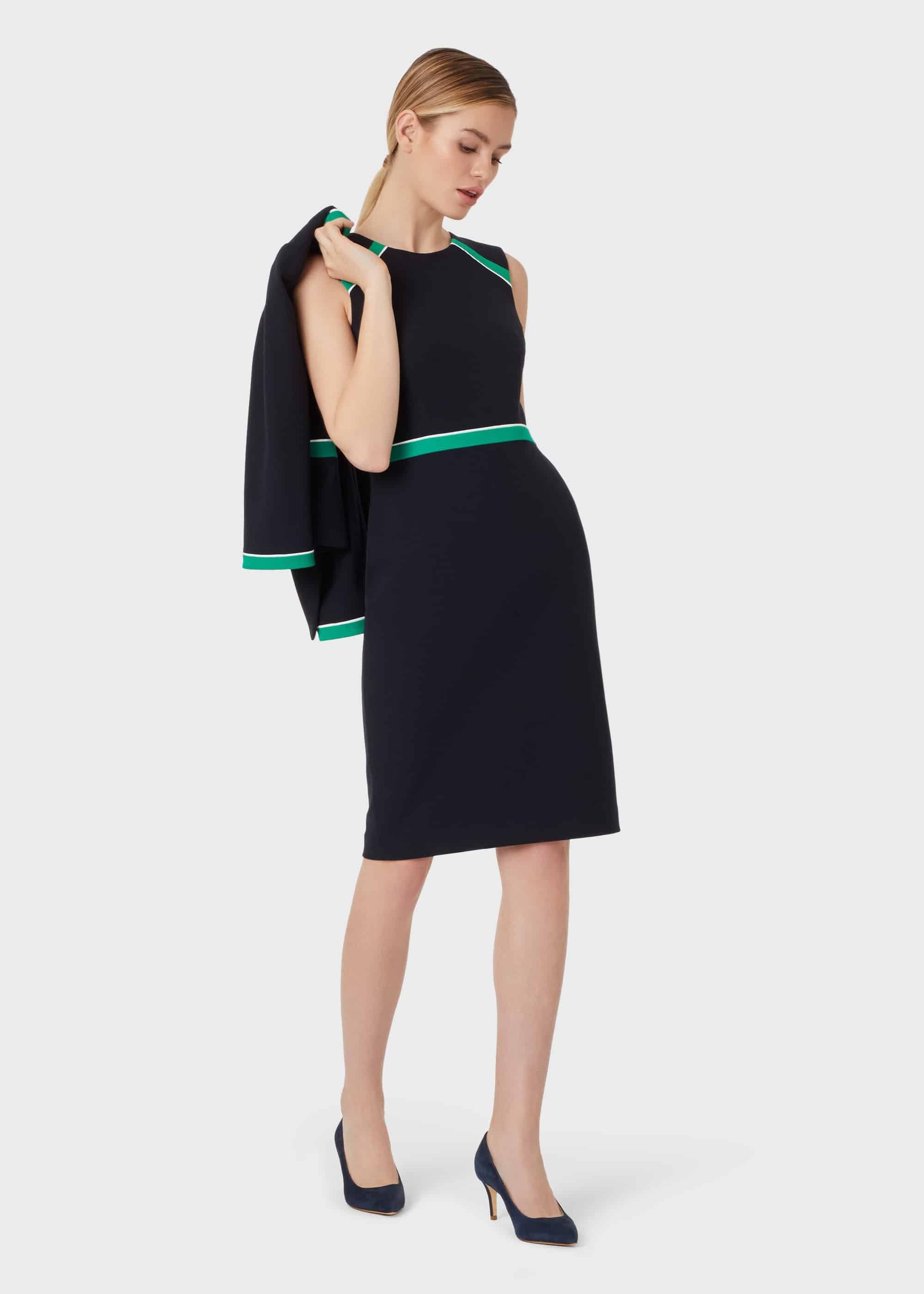 Nala Dress, Navy Green Ivry, hi-res