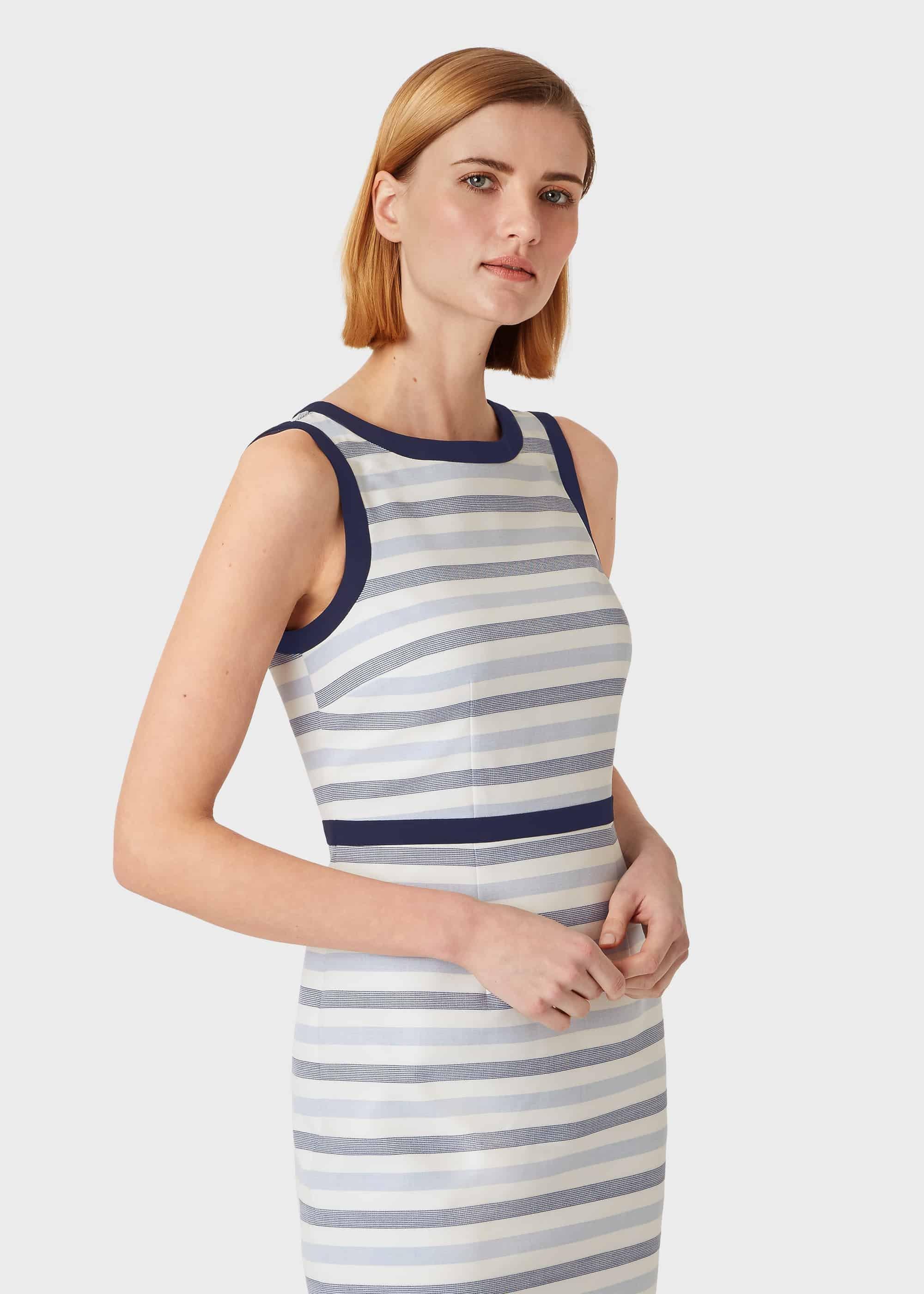 Marianna Dress, Blue Ivory, hi-res