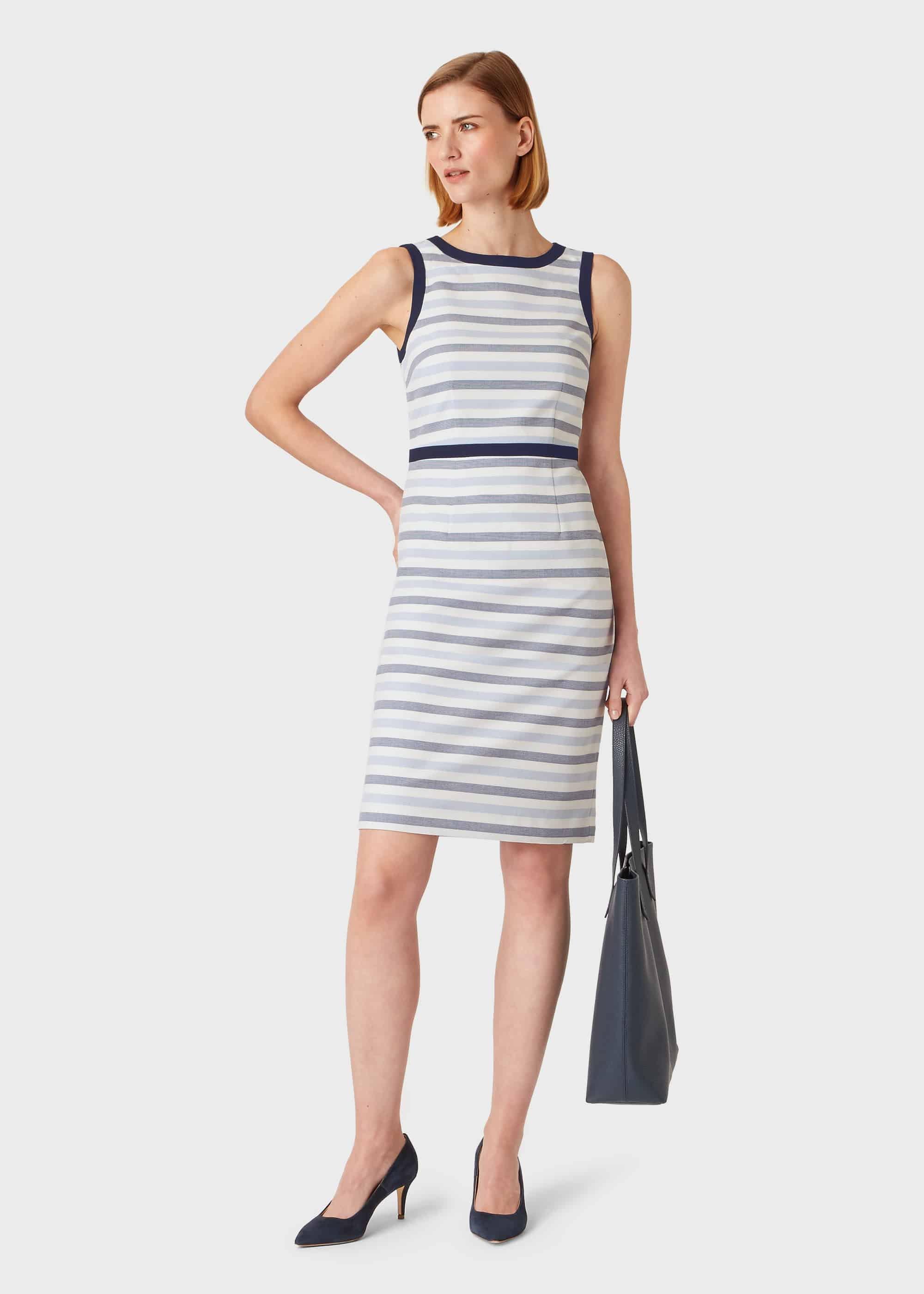 Marianna Dress, Blue Ivory, hi-res