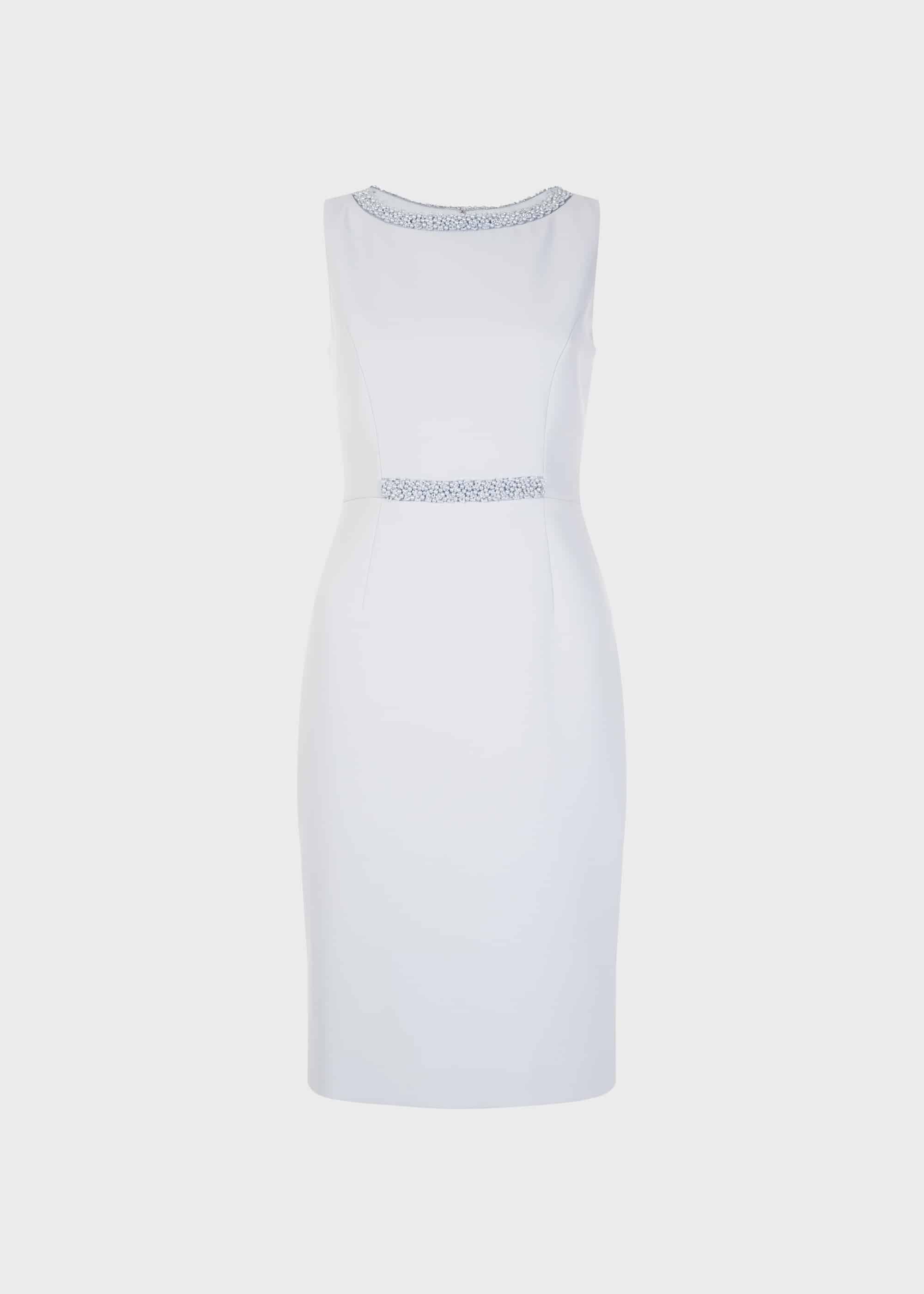 Gill Embellished Shift Dress, Pale Blue, hi-res